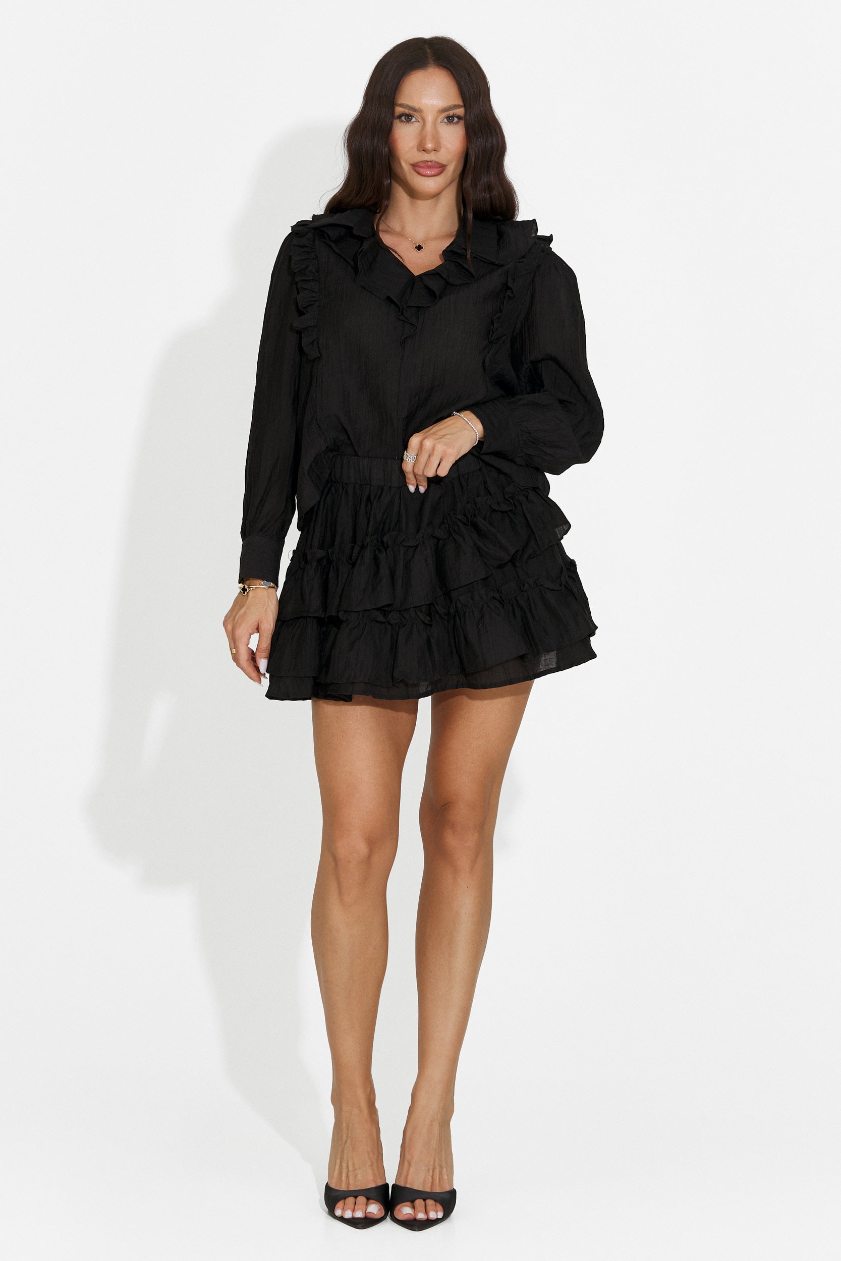 Black women's skirt set Denalia Bogas