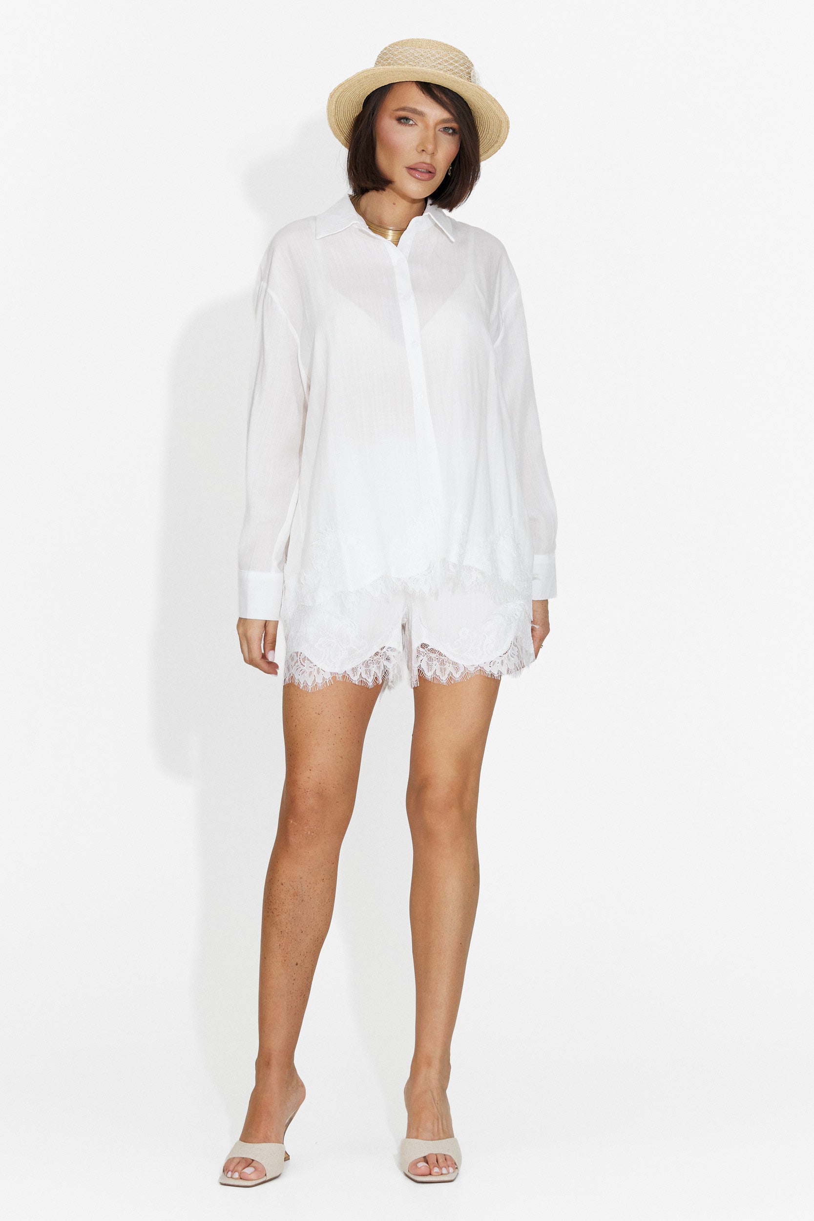 Nabasha Bogas Women's Suit with White Pants