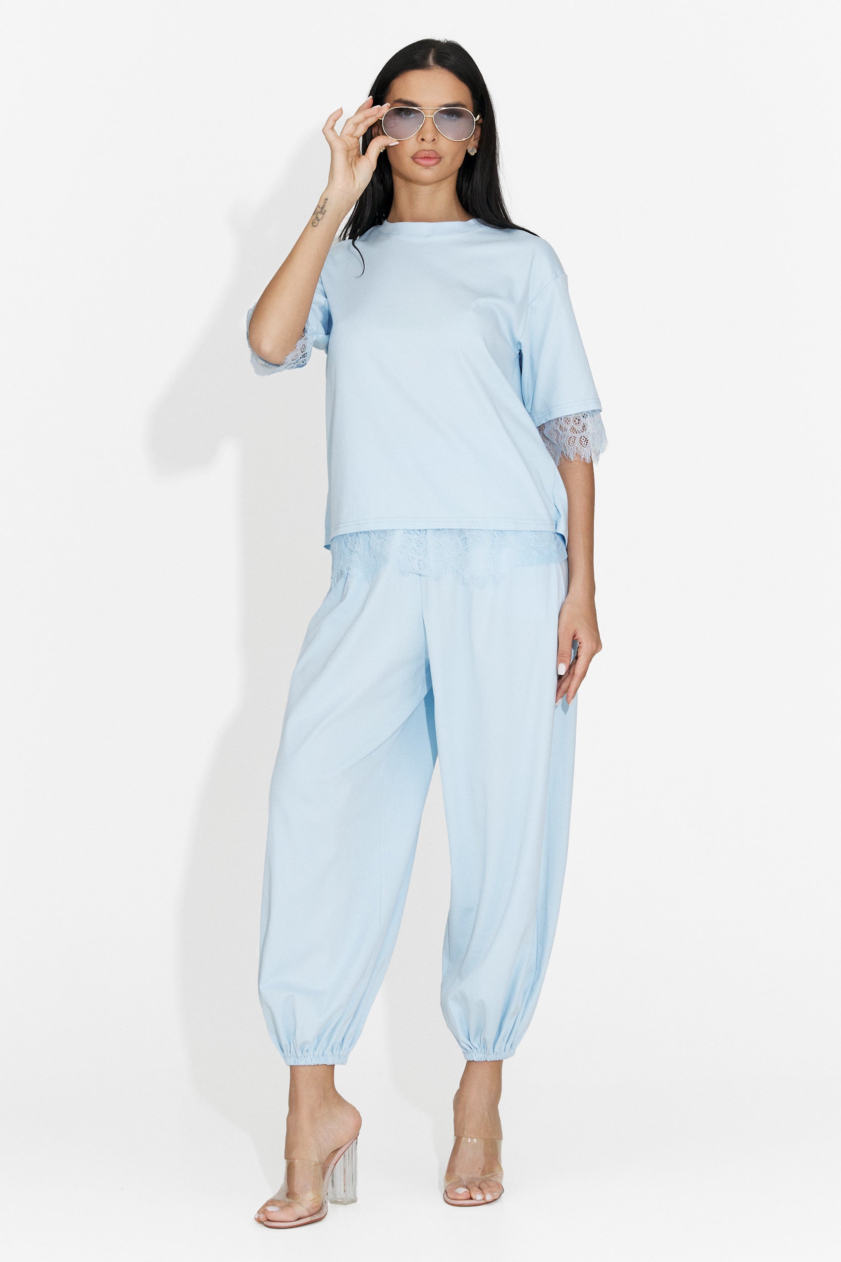 Maila Bogas Women's Suit with Blue Pants