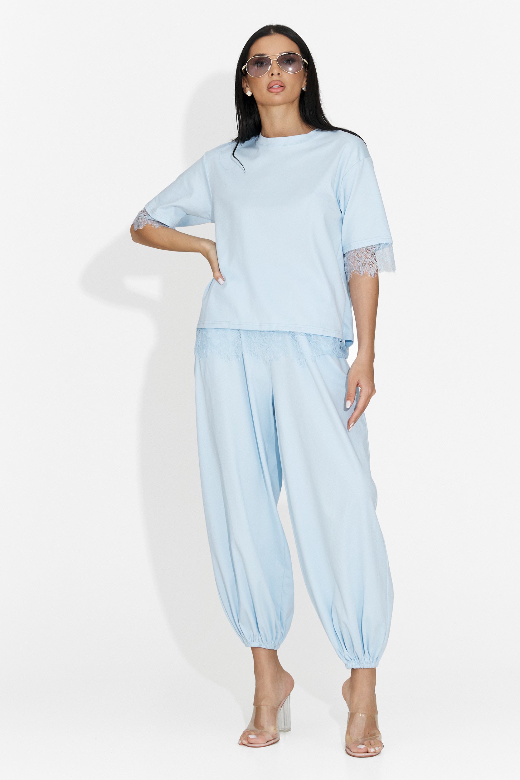 Maila Bogas Women's Suit with Blue Pants