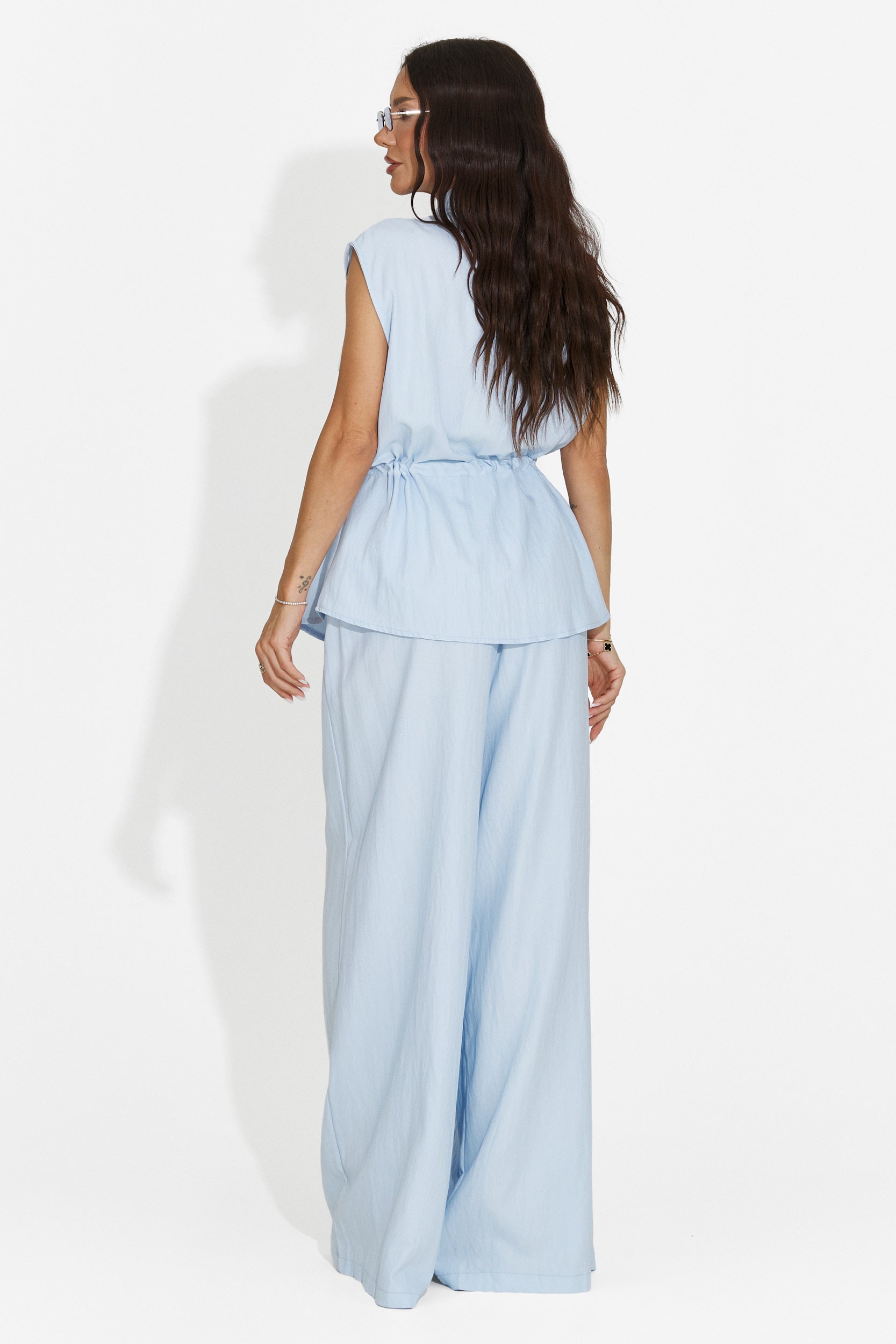 Ensemble femme avec pantalon bleu Yvaine Bogas