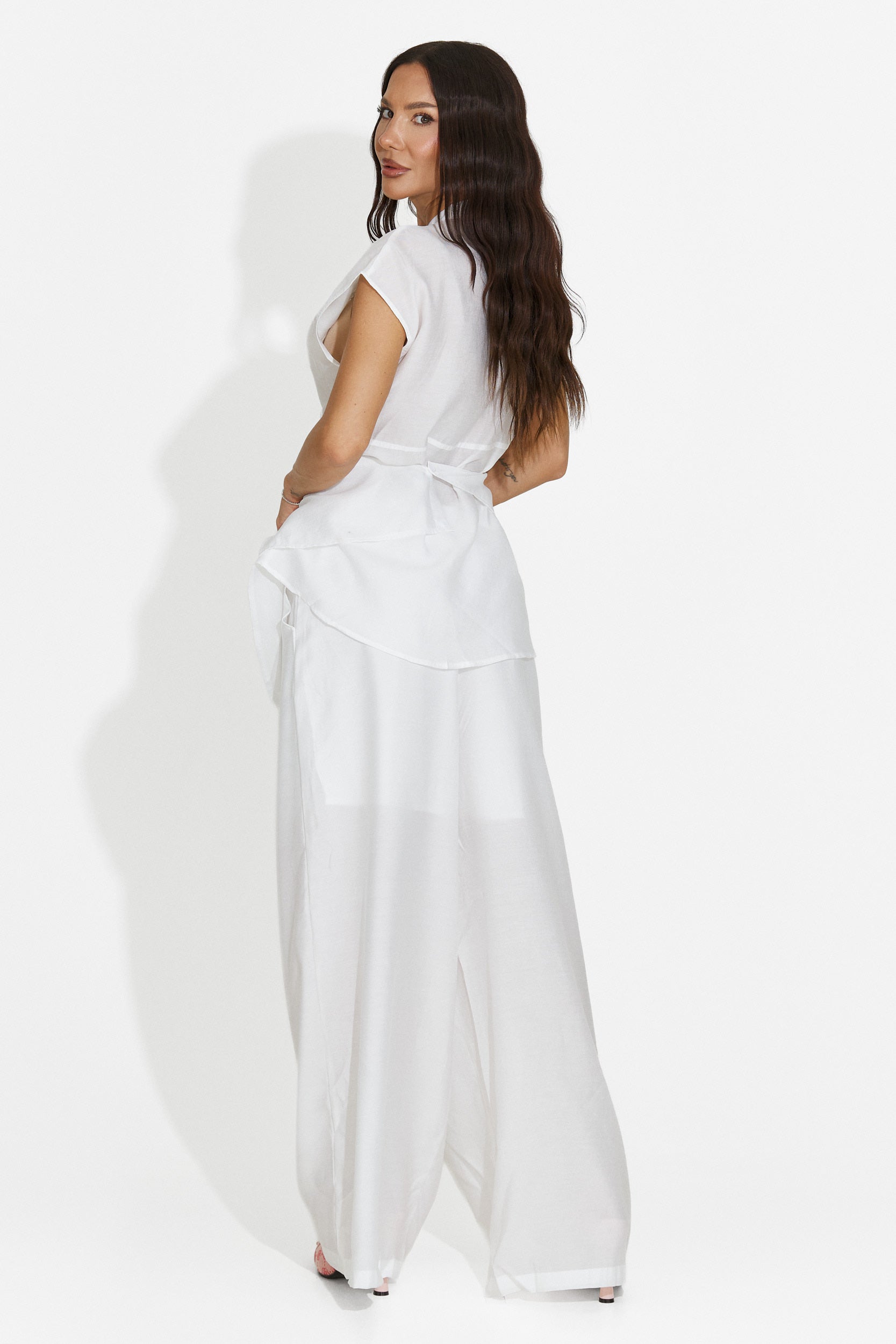 Ensemble avec pantalon long blanc pour femme Searcing Bogas