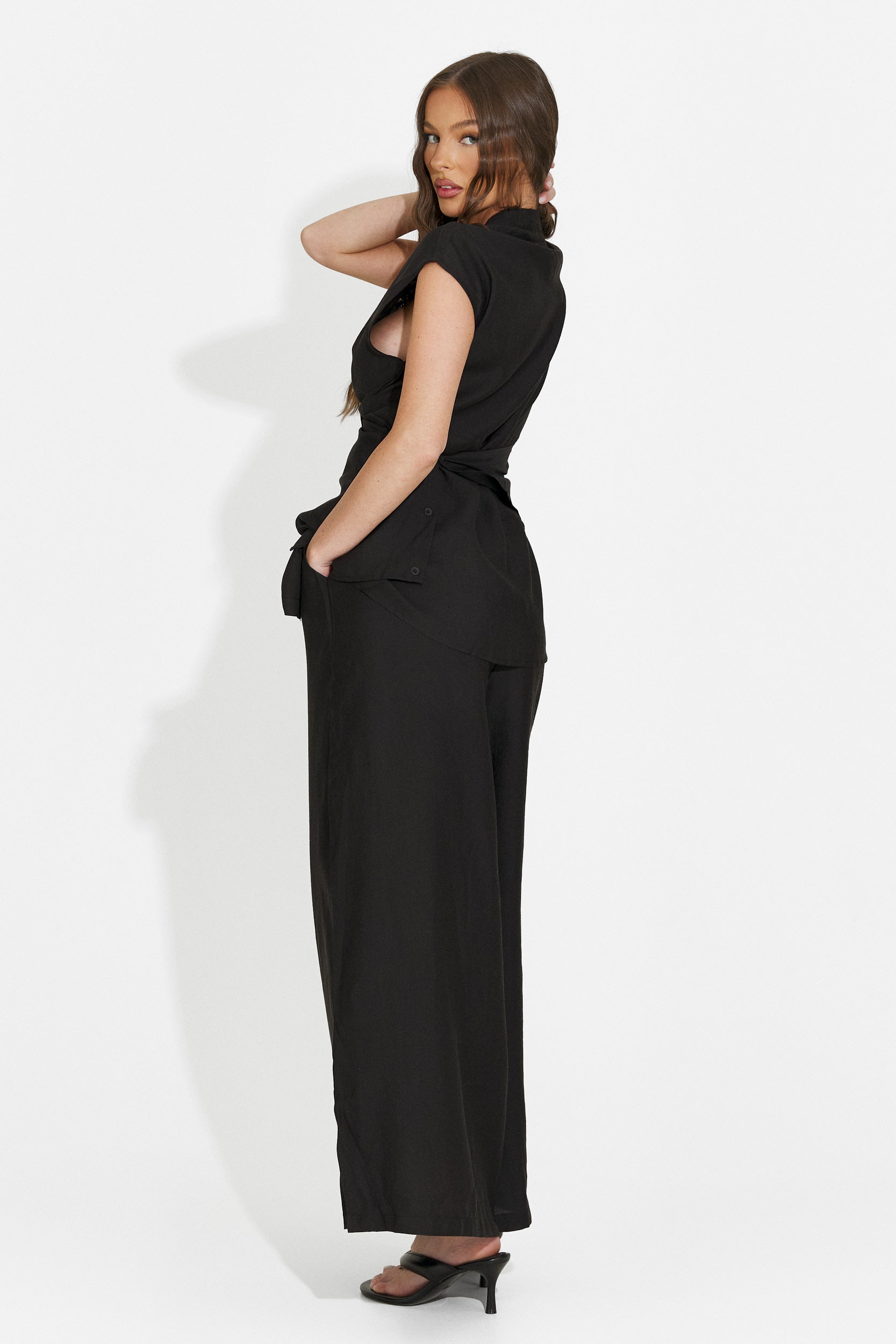 Women's set with long black pants Searcing Bogas