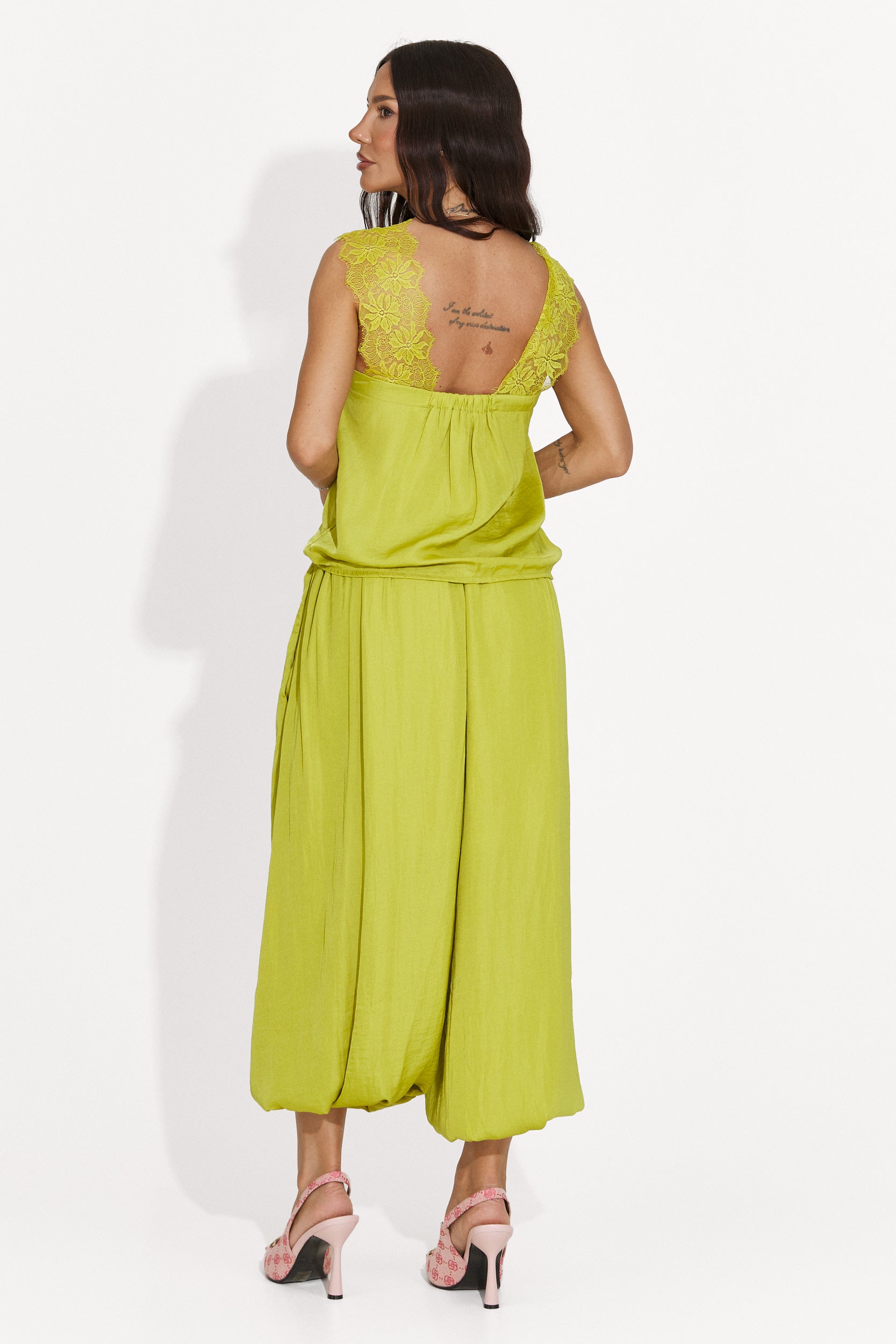 Women's set with green long pants Anaelia Bogas