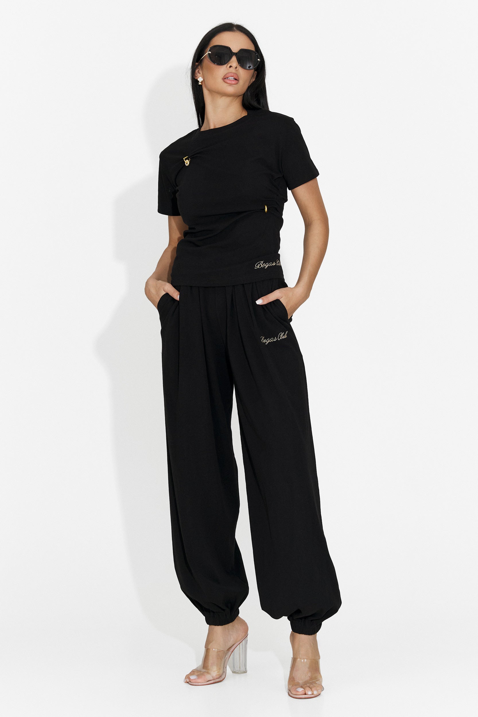 Leah Bogas Damenanzug mit schwarzer Hose
