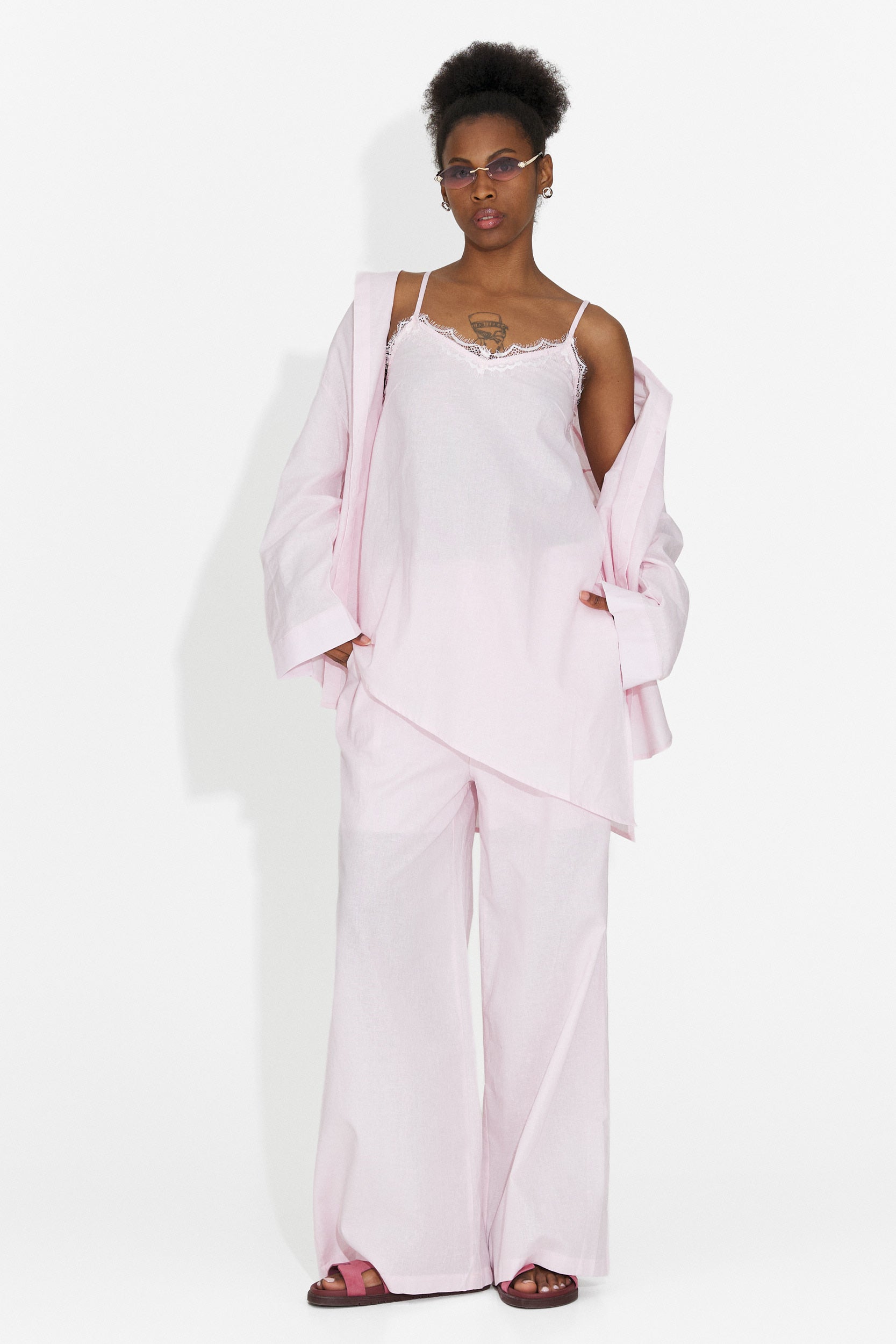 Costume pour femmes Bogas Alicata avec pantalon rose