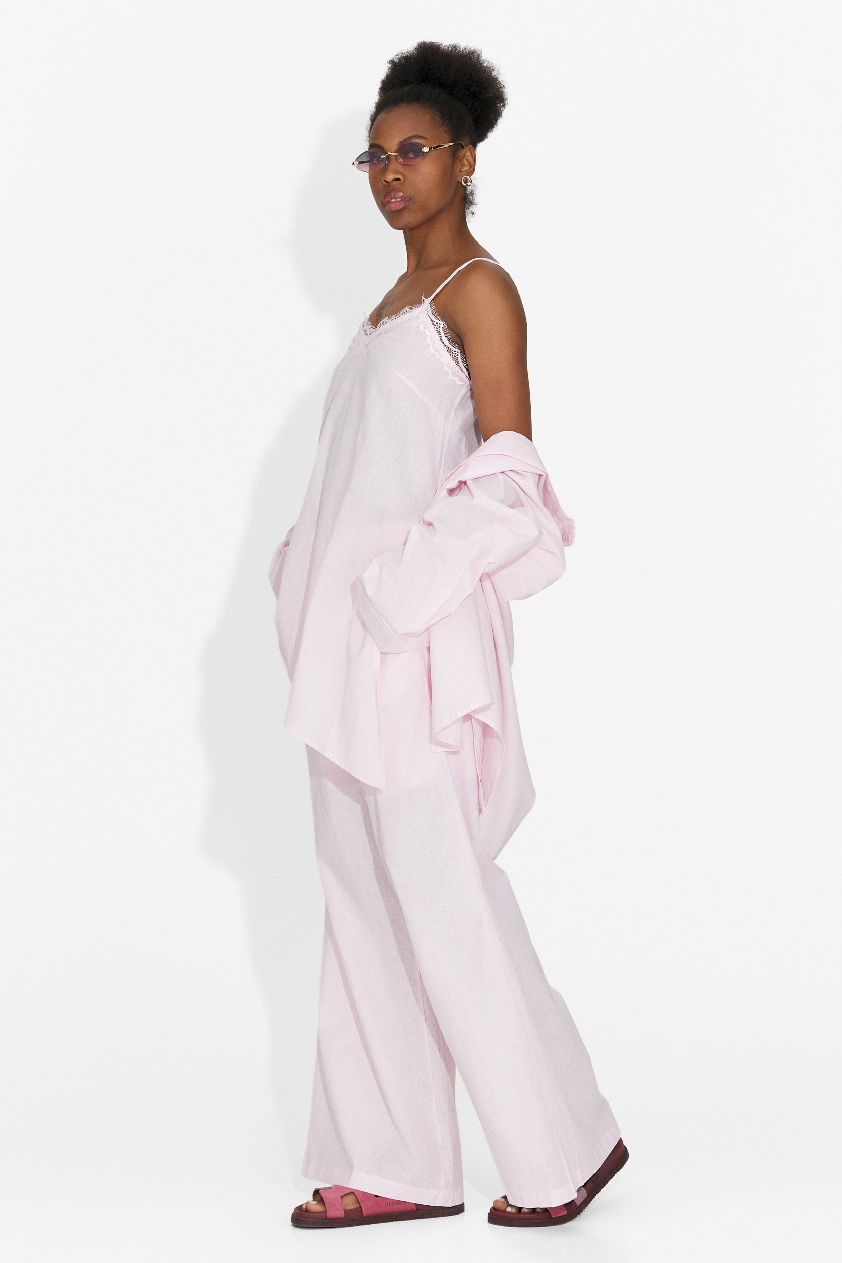 Costume pour femmes Bogas Alicata avec pantalon rose