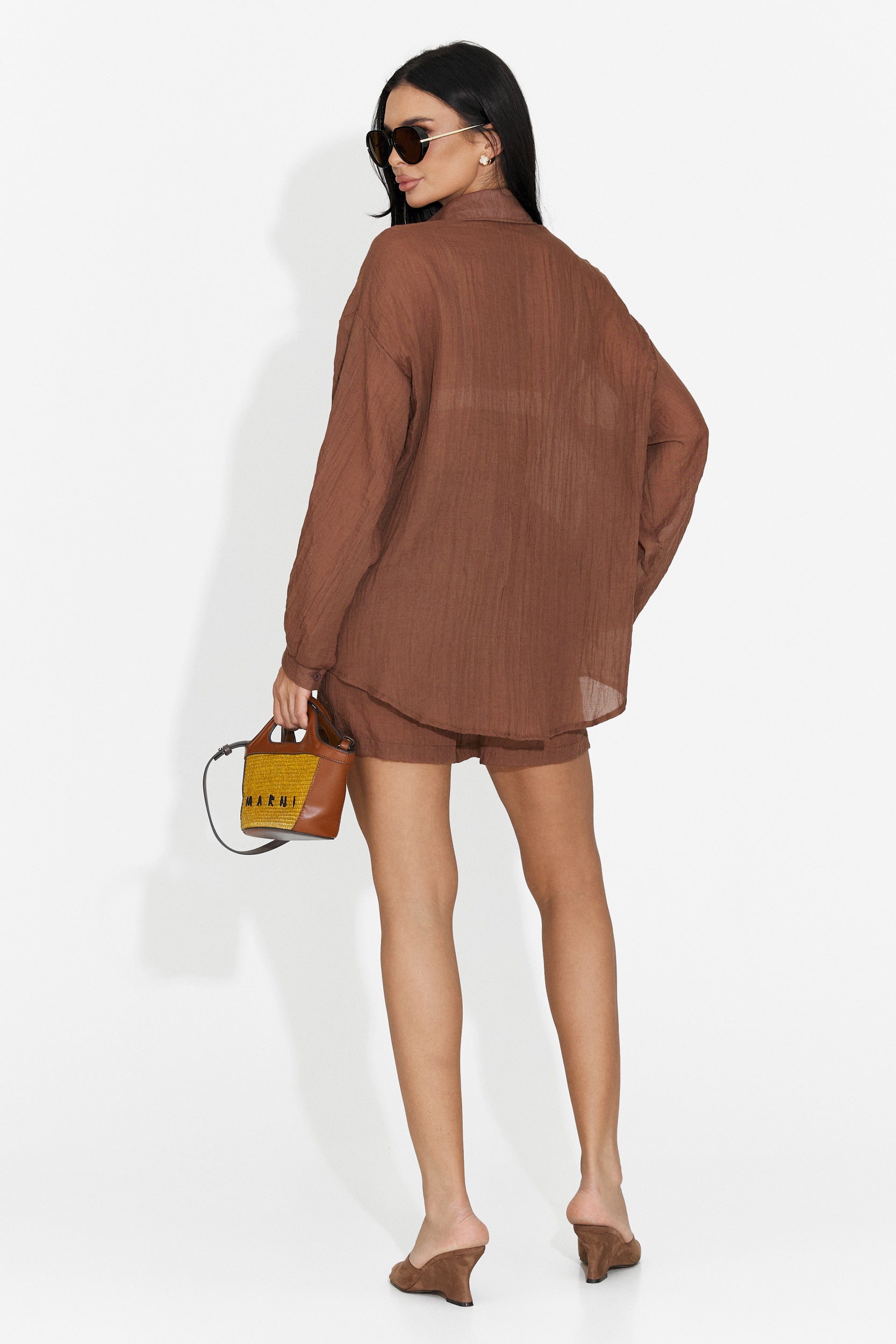 Lenovia Bogas Damen Set mit braunen Shorts