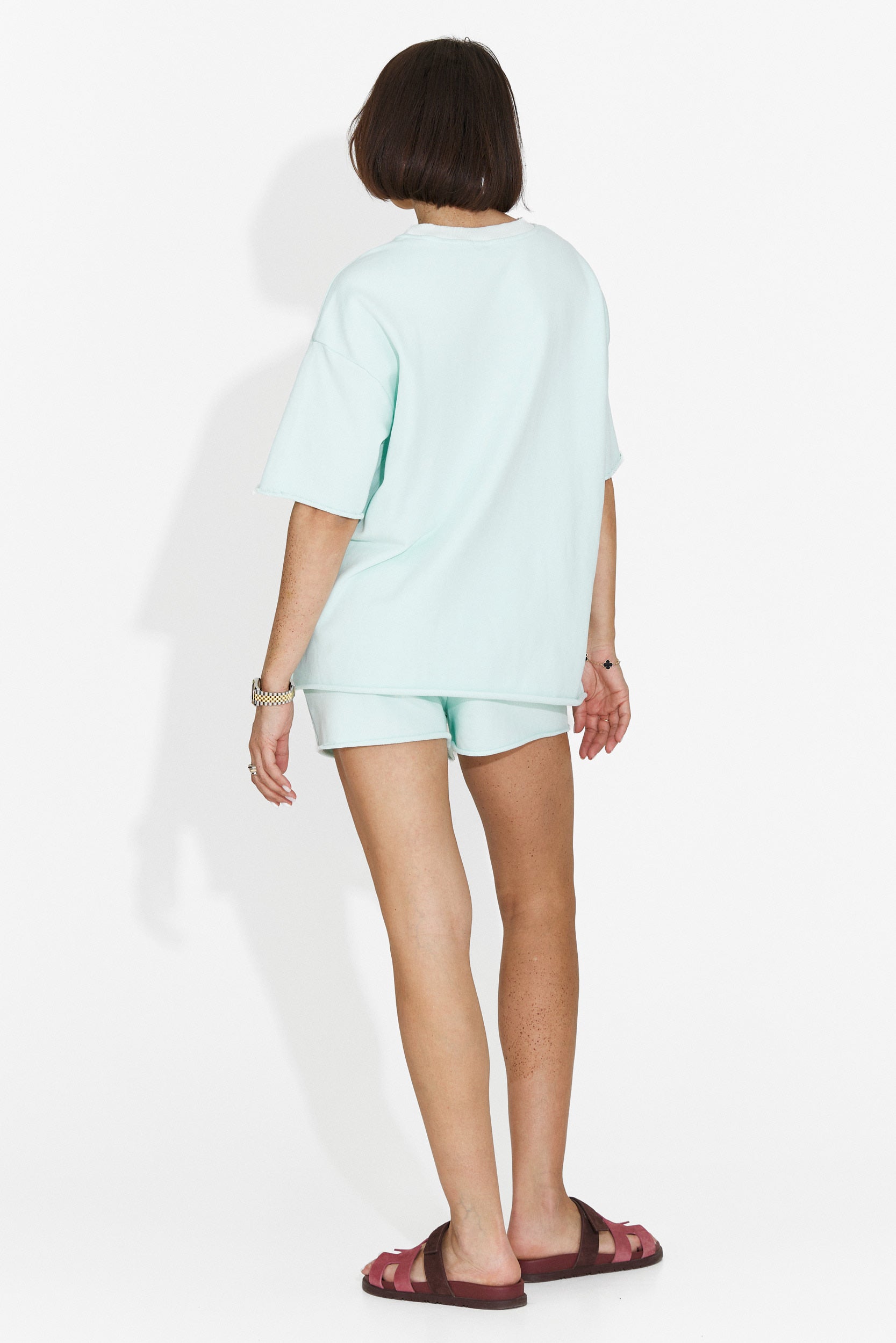 Casiana Bogas turquoise shorts suit for women