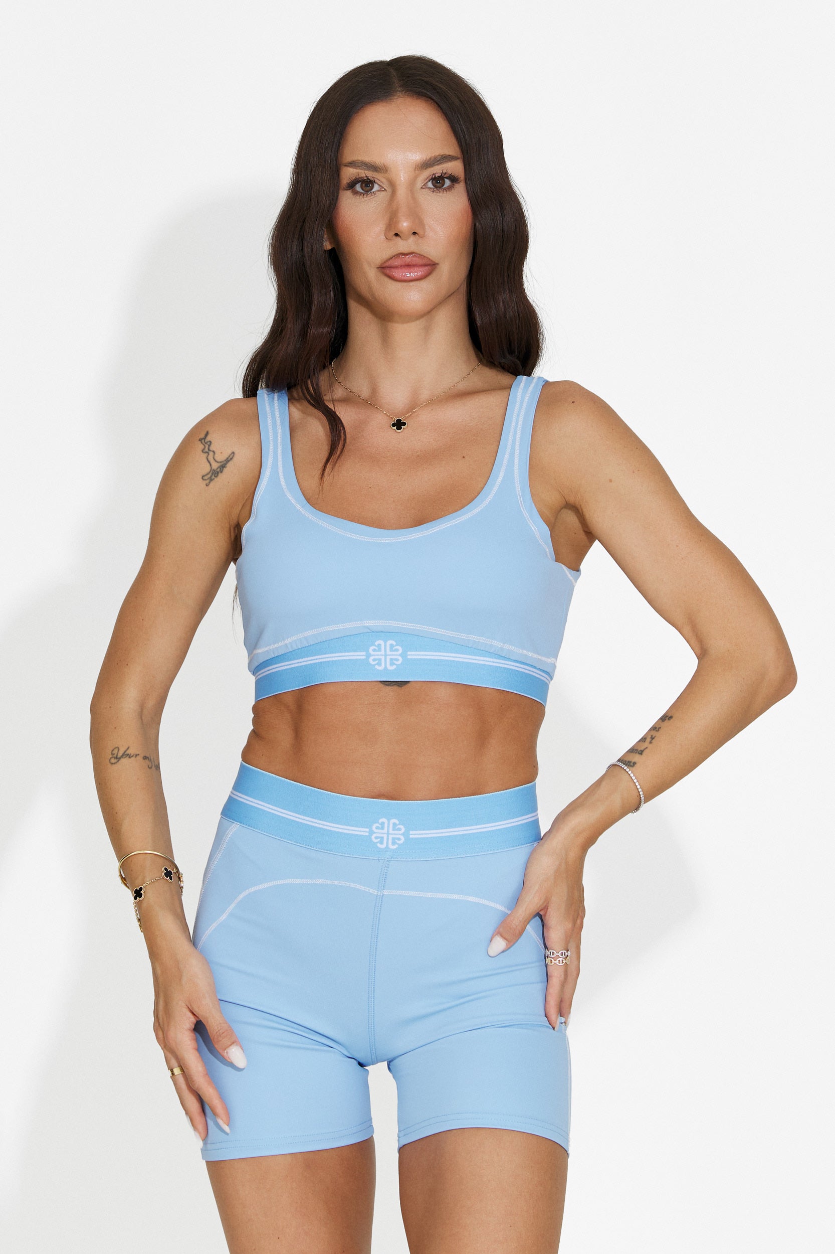 Women's fitness light blue set Zapos Bogas