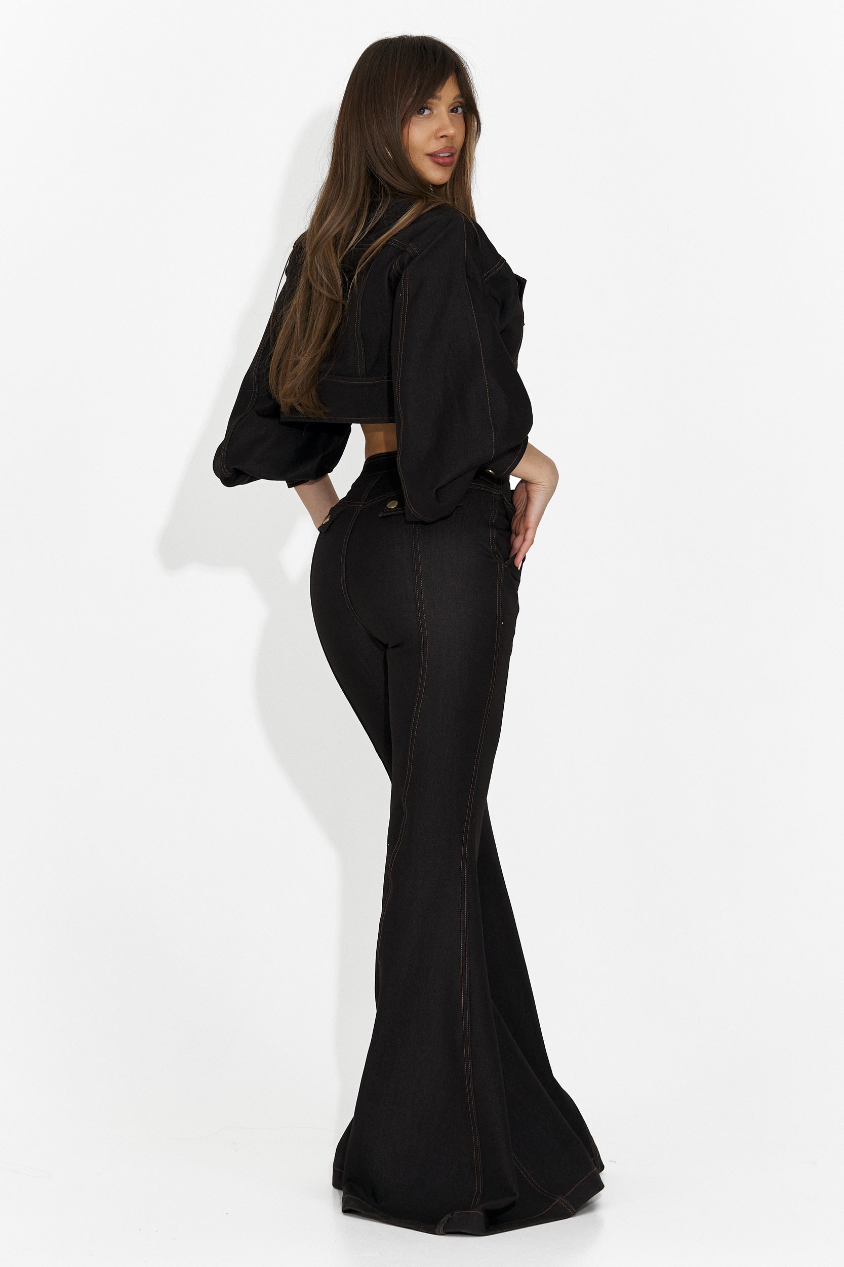 Damenanzug Hose + schwarze Jacke Kimala Bogas