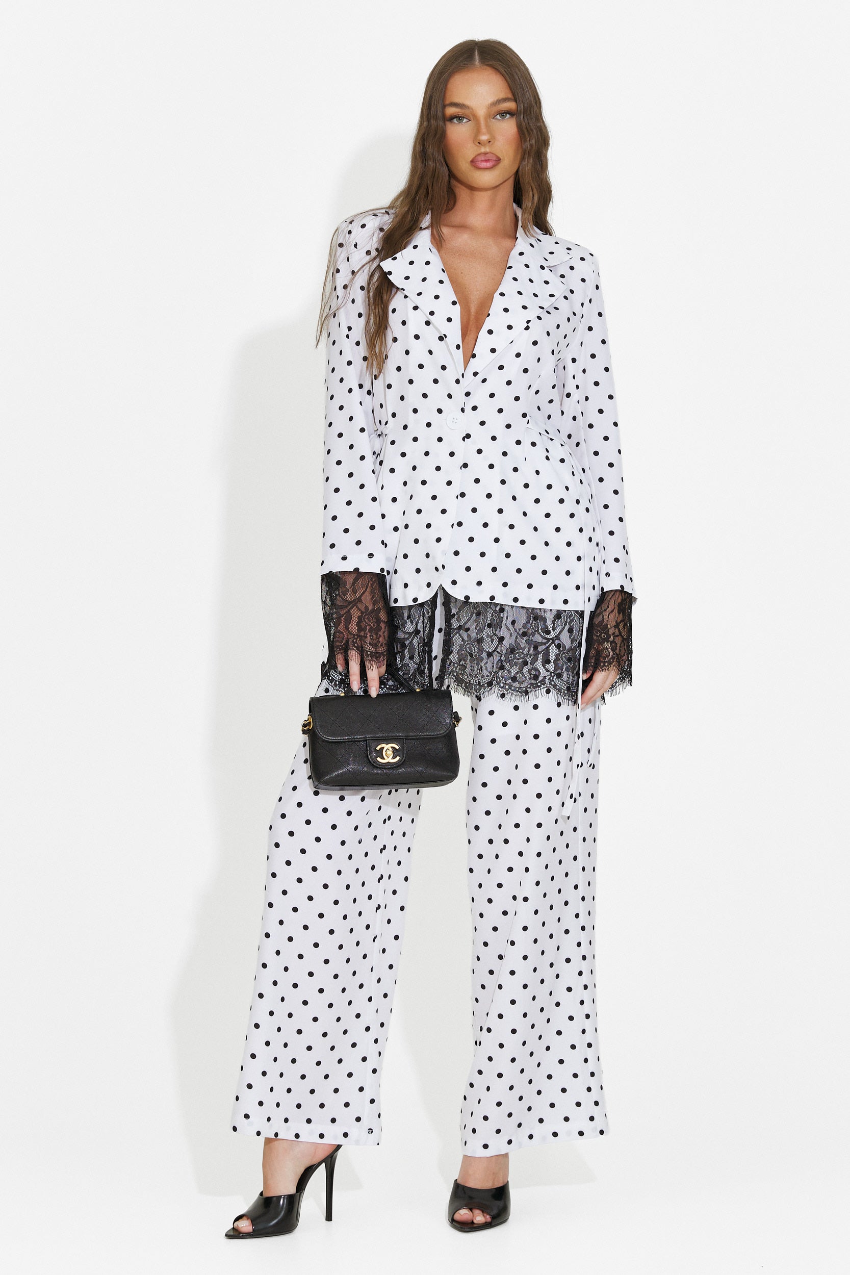 Ensemble femme blazer + pantalon blanc Aykena Bogas