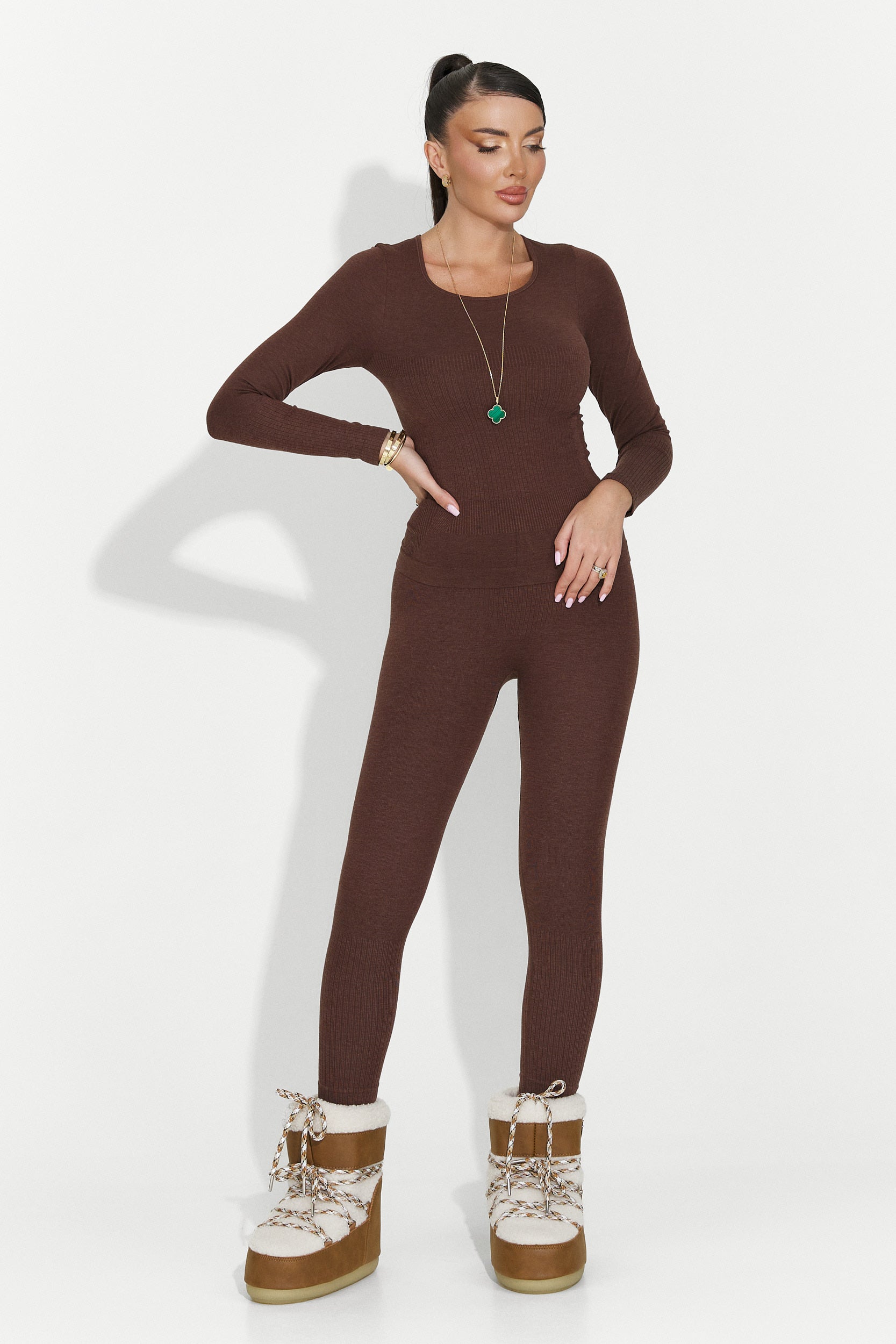 Women's brown underwear set Dominia Bogas