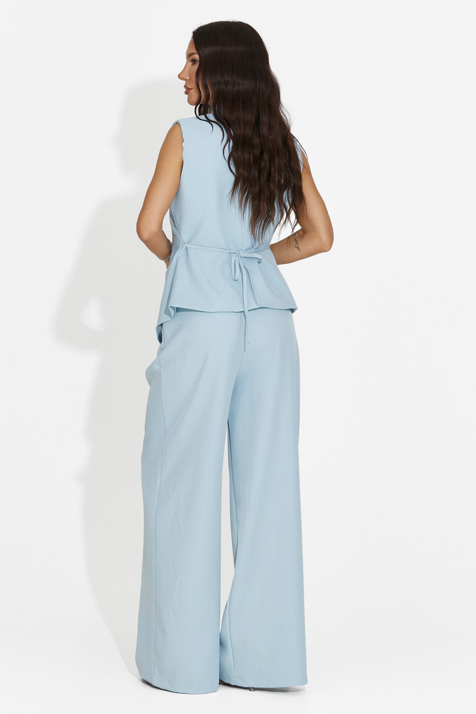 Women's suit vest + blue pants Chelora Bogas