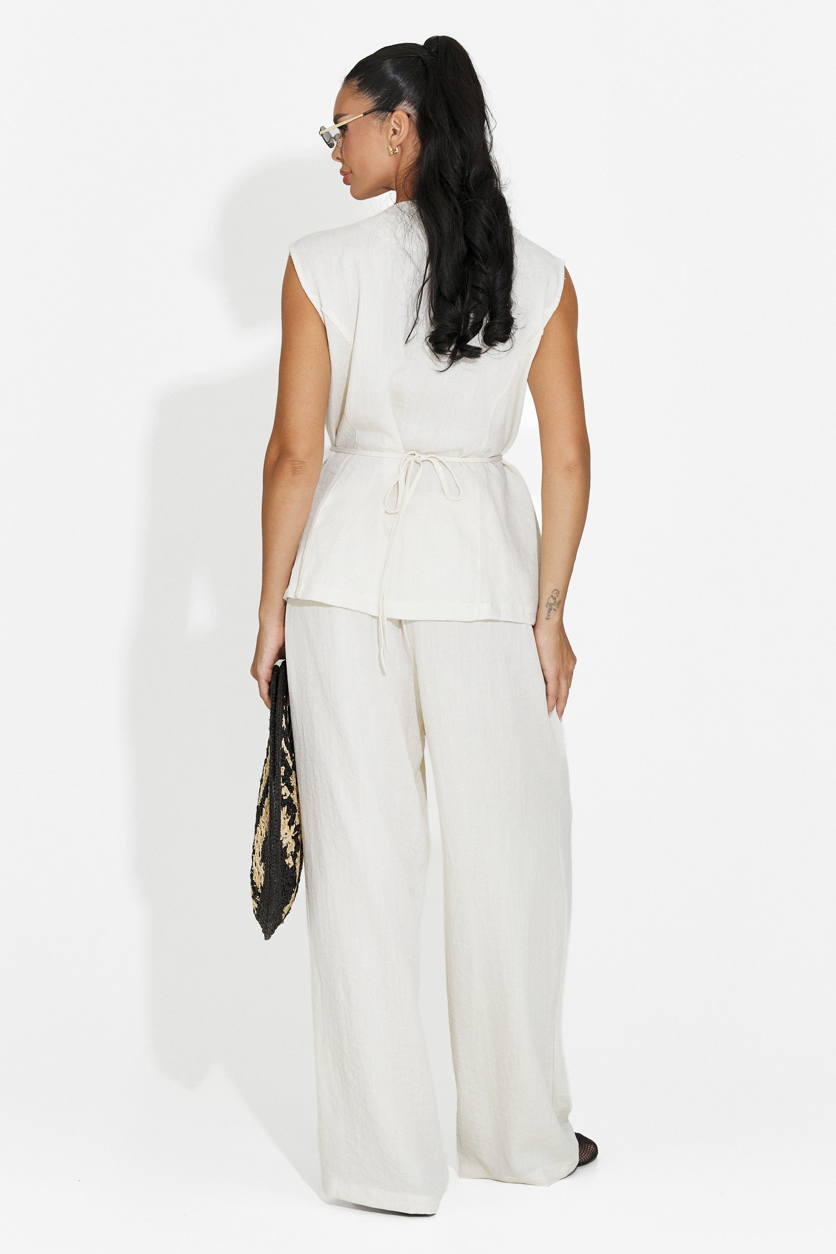 Women's suit vest + cream pants Vyzela Bogas