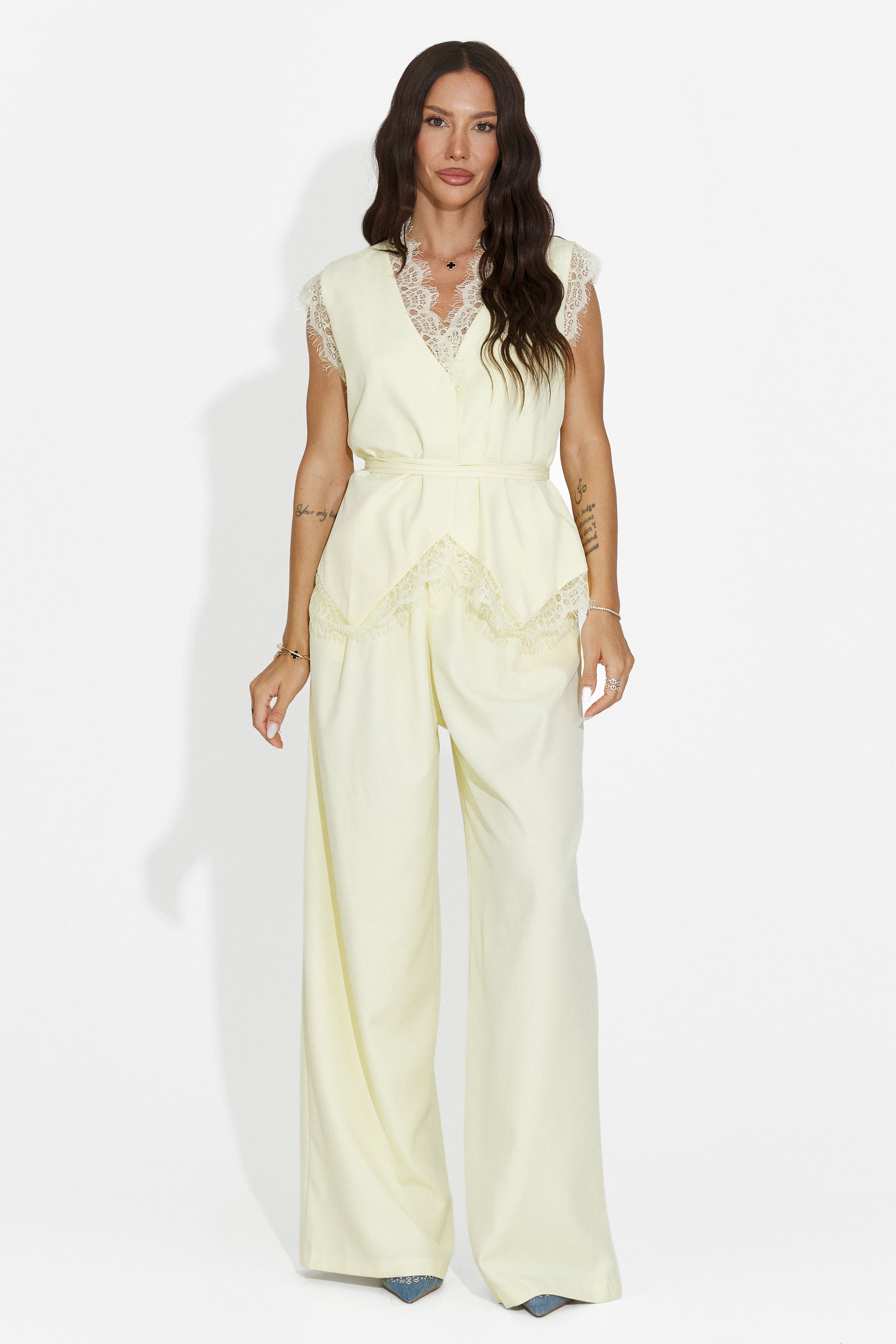 Women's set vest + yellow pants Felania Bogas