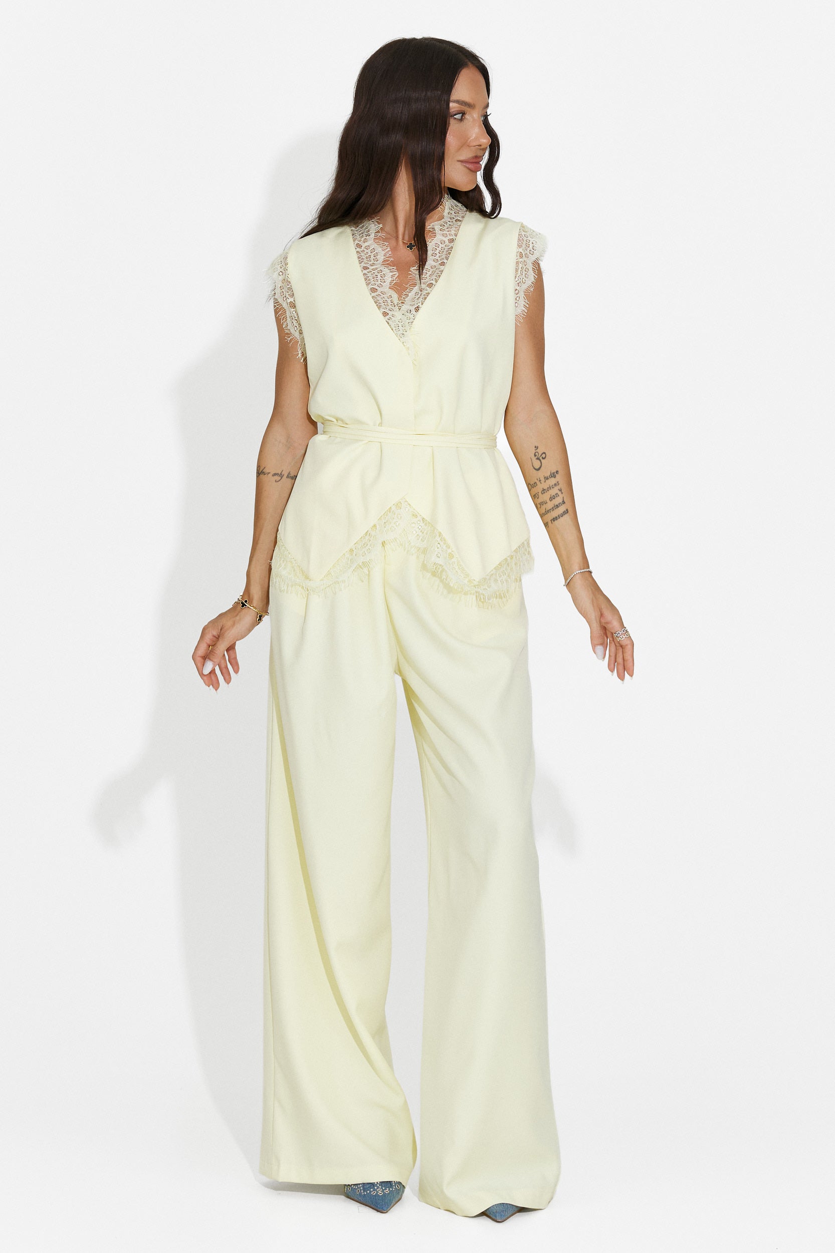 Women's set vest + yellow pants Felania Bogas