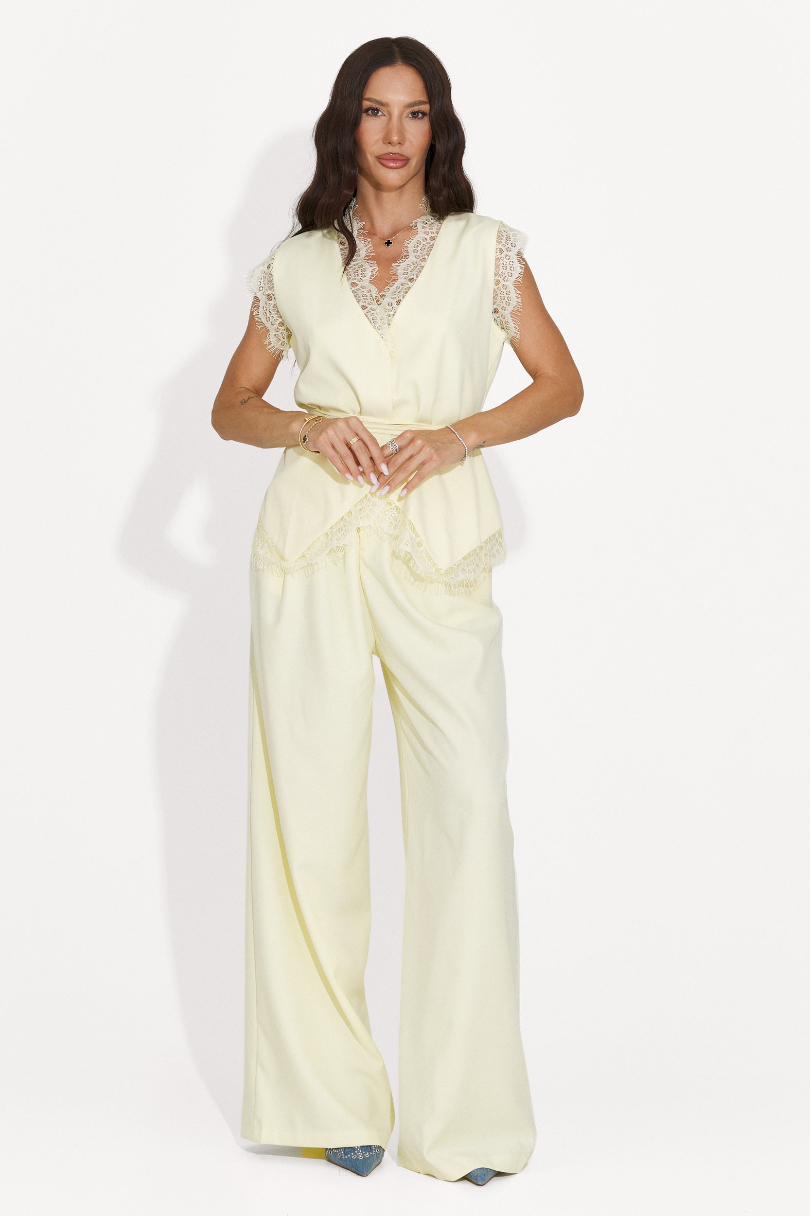 Women's set vest + yellow pants Felania Bogas