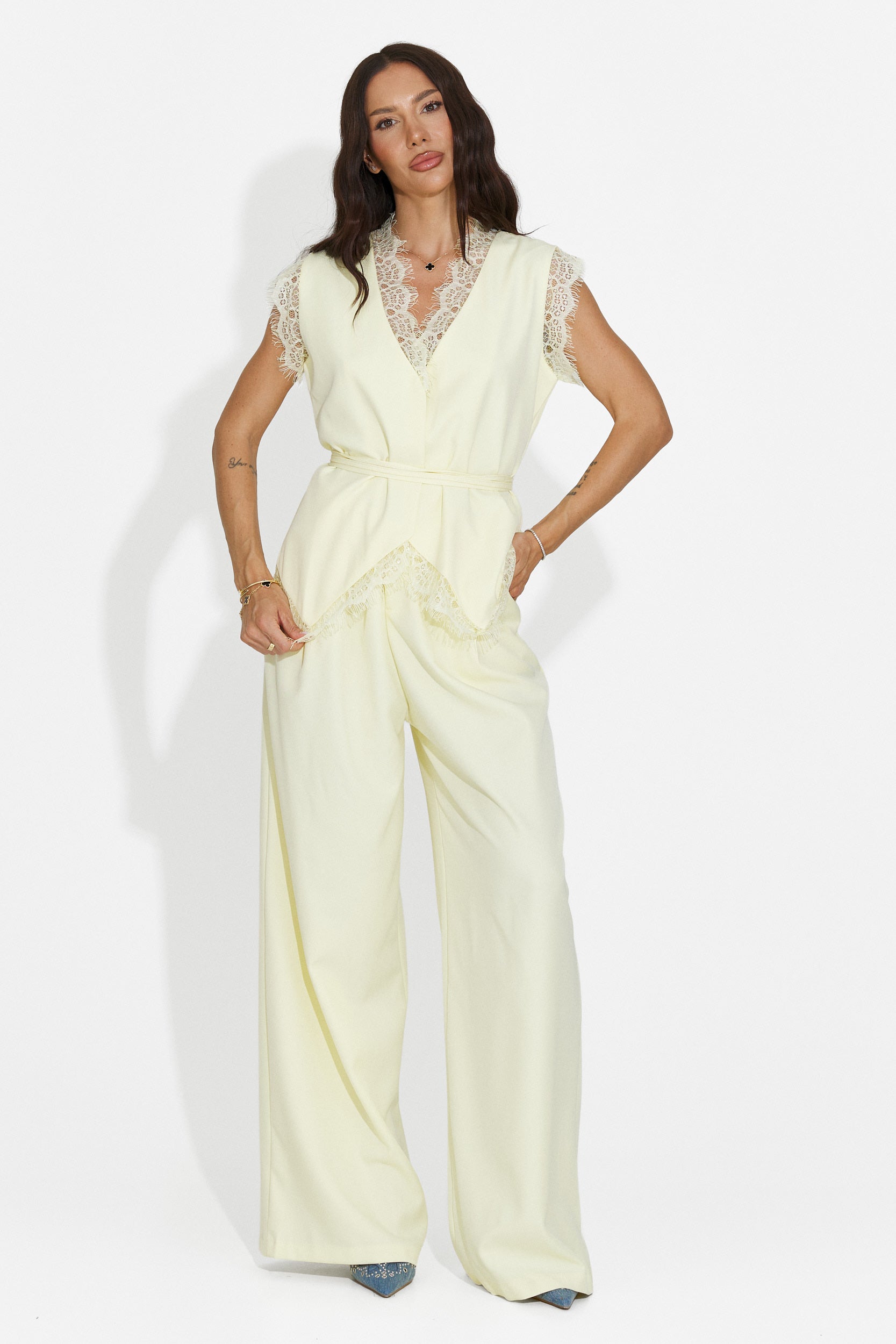 Women's set vest + yellow pants Felania Bogas