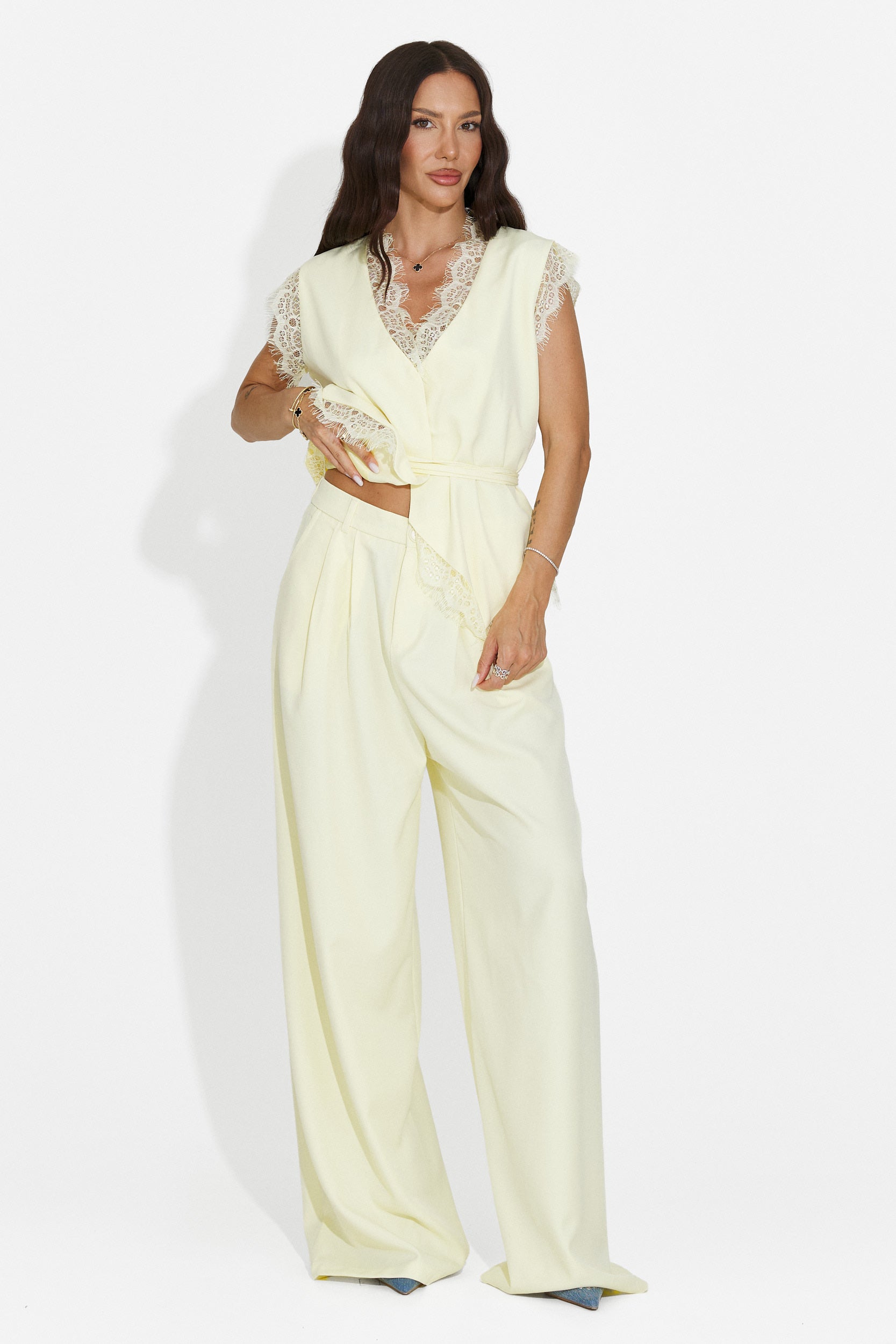 Women's set vest + yellow pants Felania Bogas