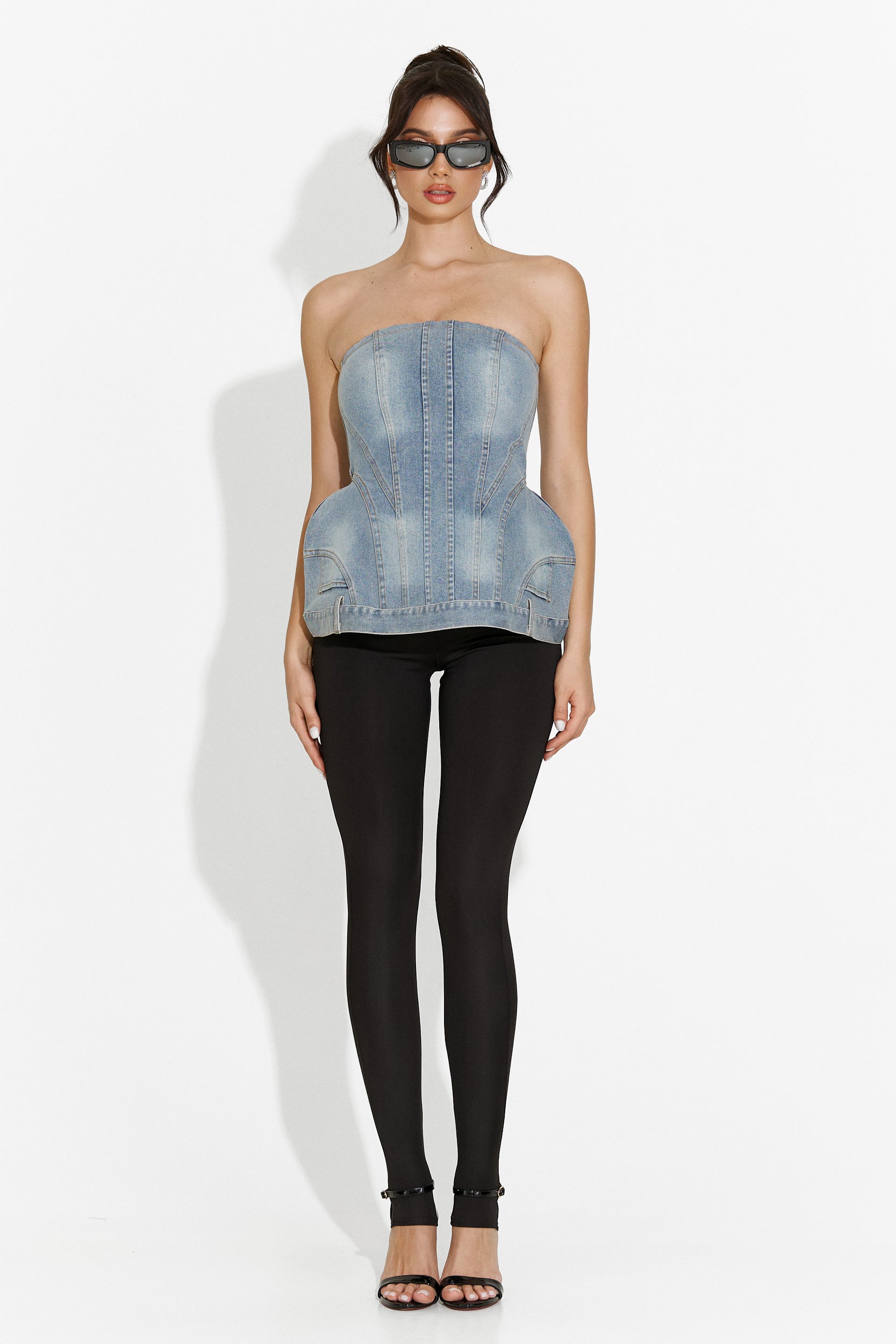 Casual blue Petrycia Bogas women's corset