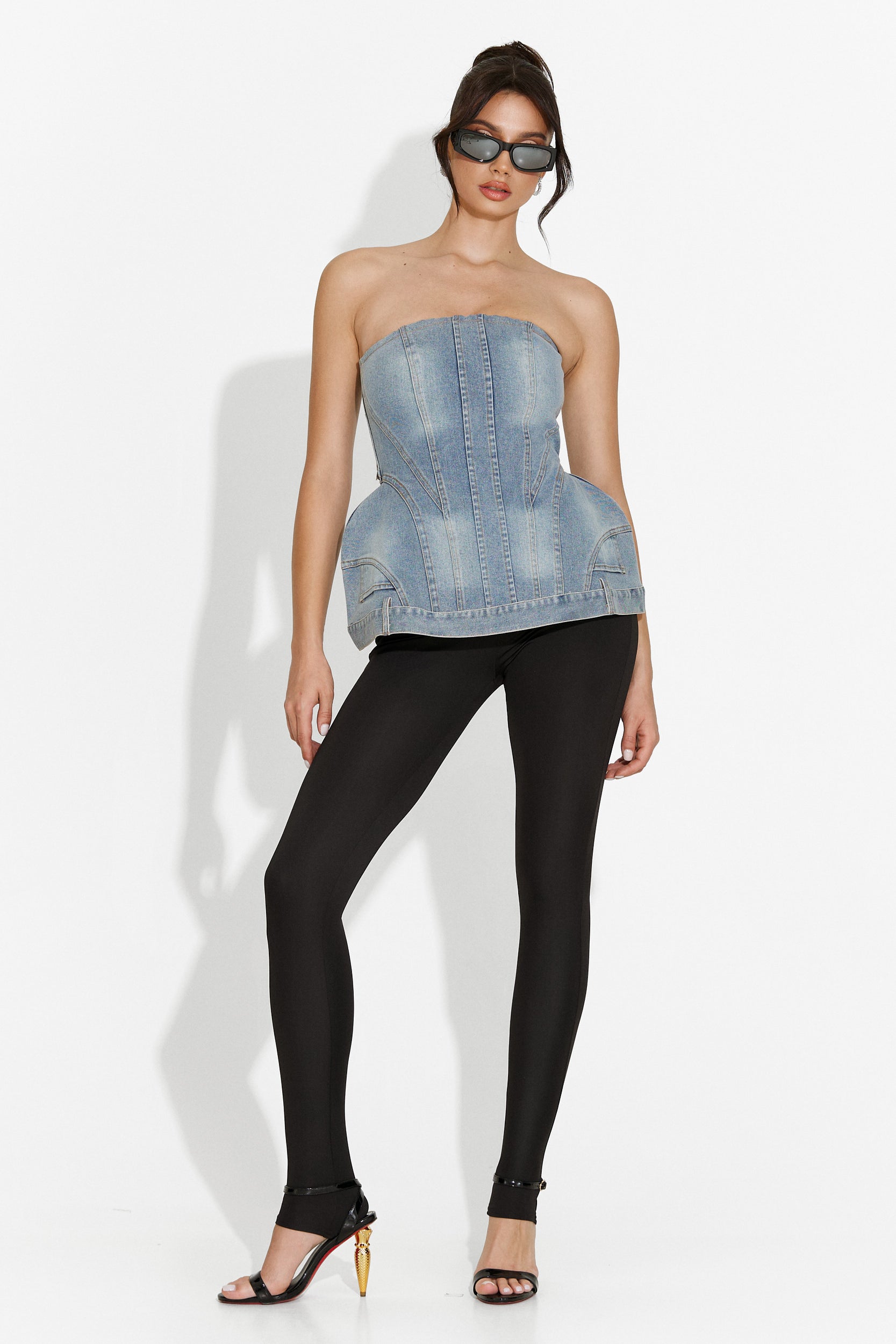 Casual blue Petrycia Bogas women's corset