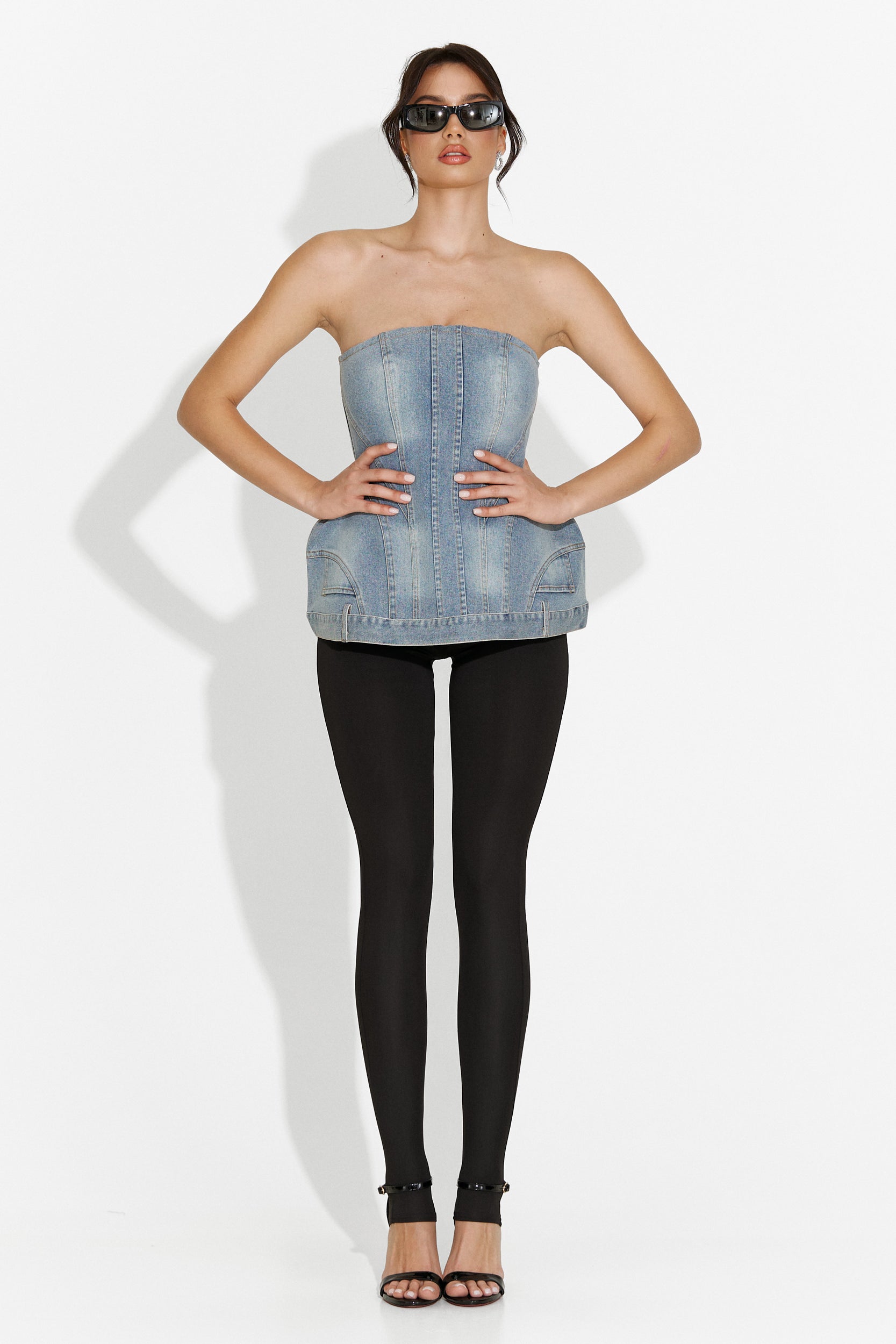 Casual blue Petrycia Bogas women's corset