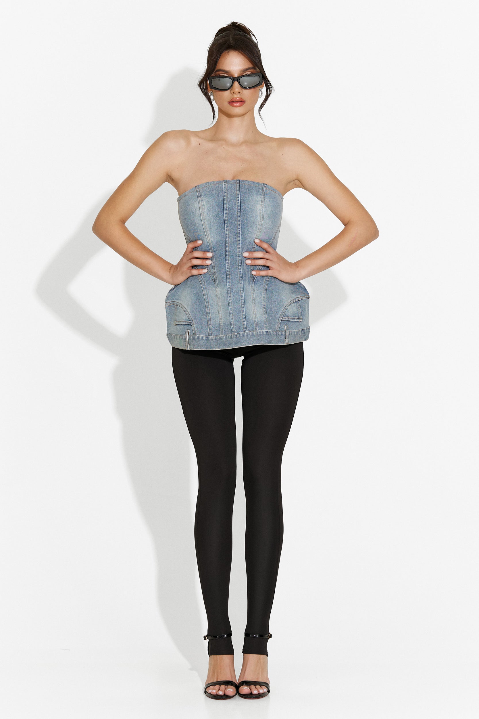 Casual blue Petrycia Bogas women's corset