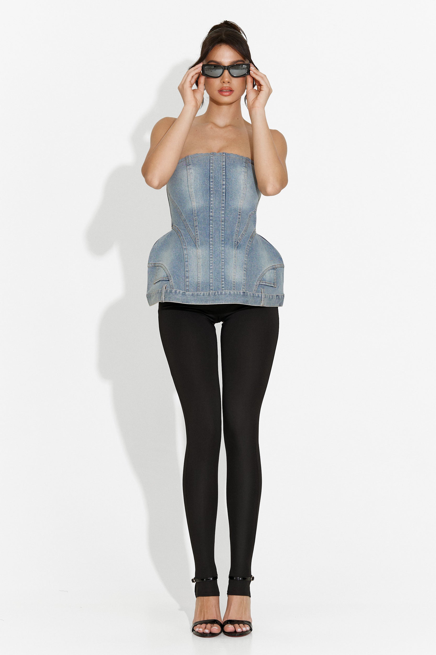 Casual blue Petrycia Bogas women's corset