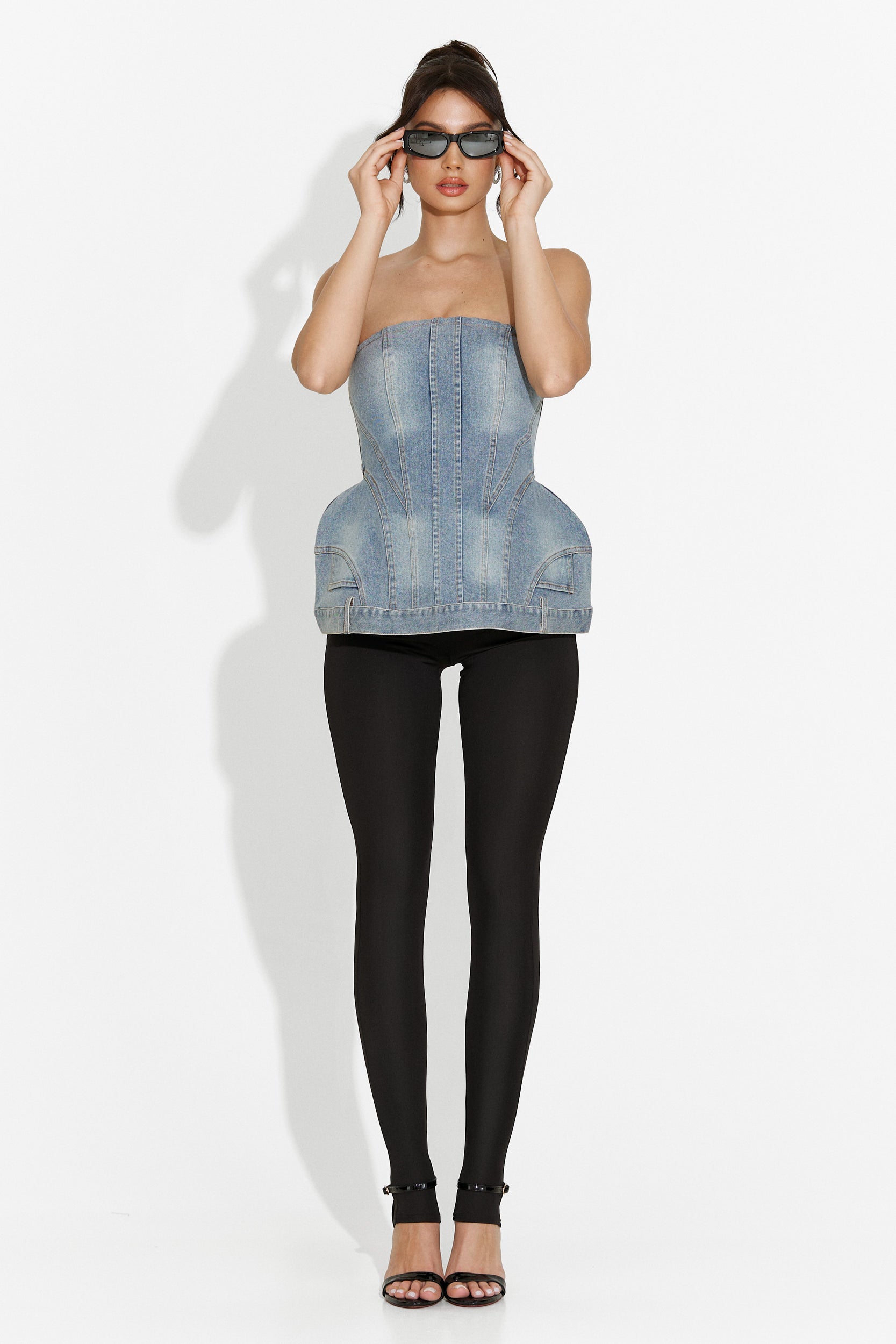 Casual blue Petrycia Bogas women's corset