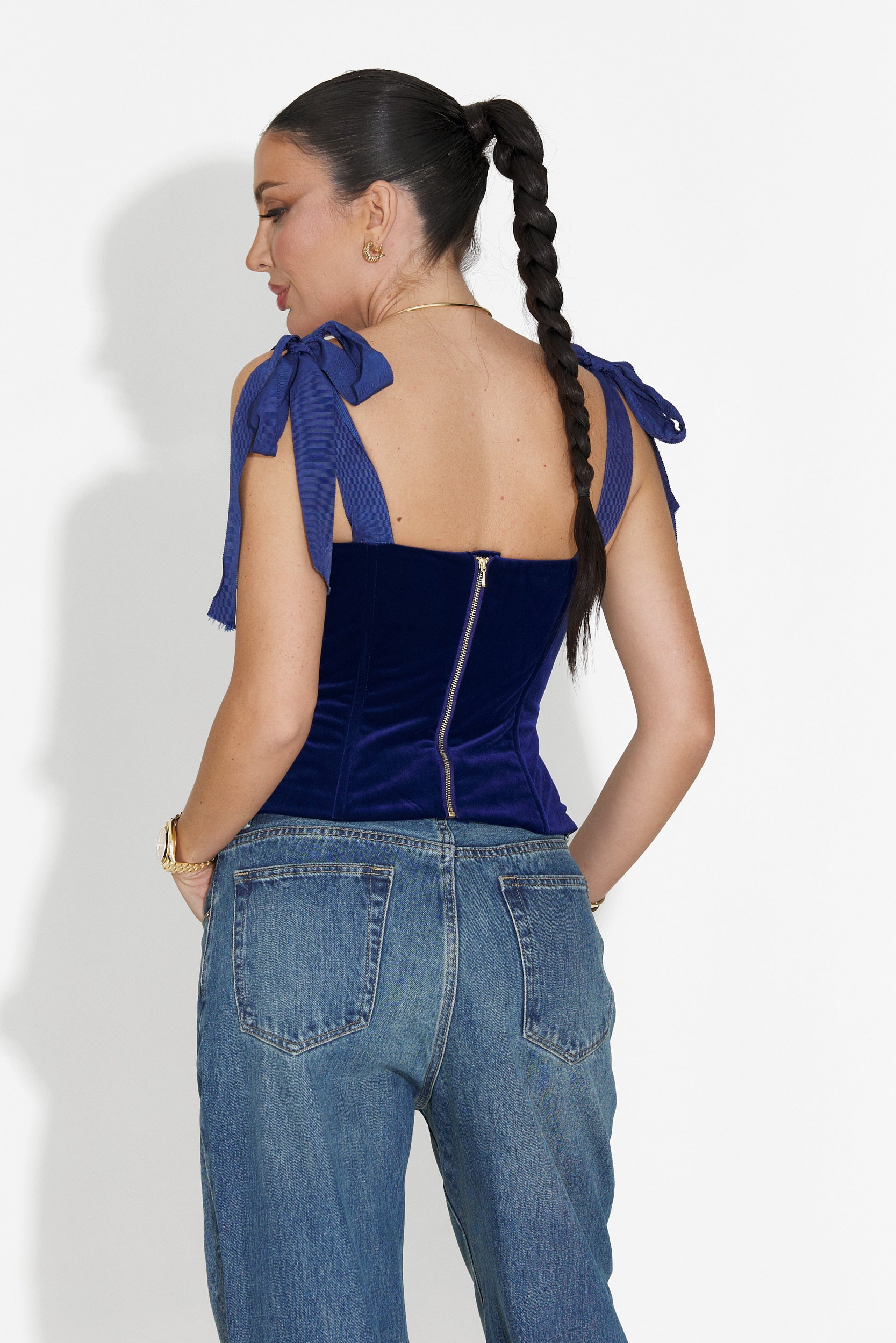 Elegantes blaues Dianela Bogas Damenkorsett