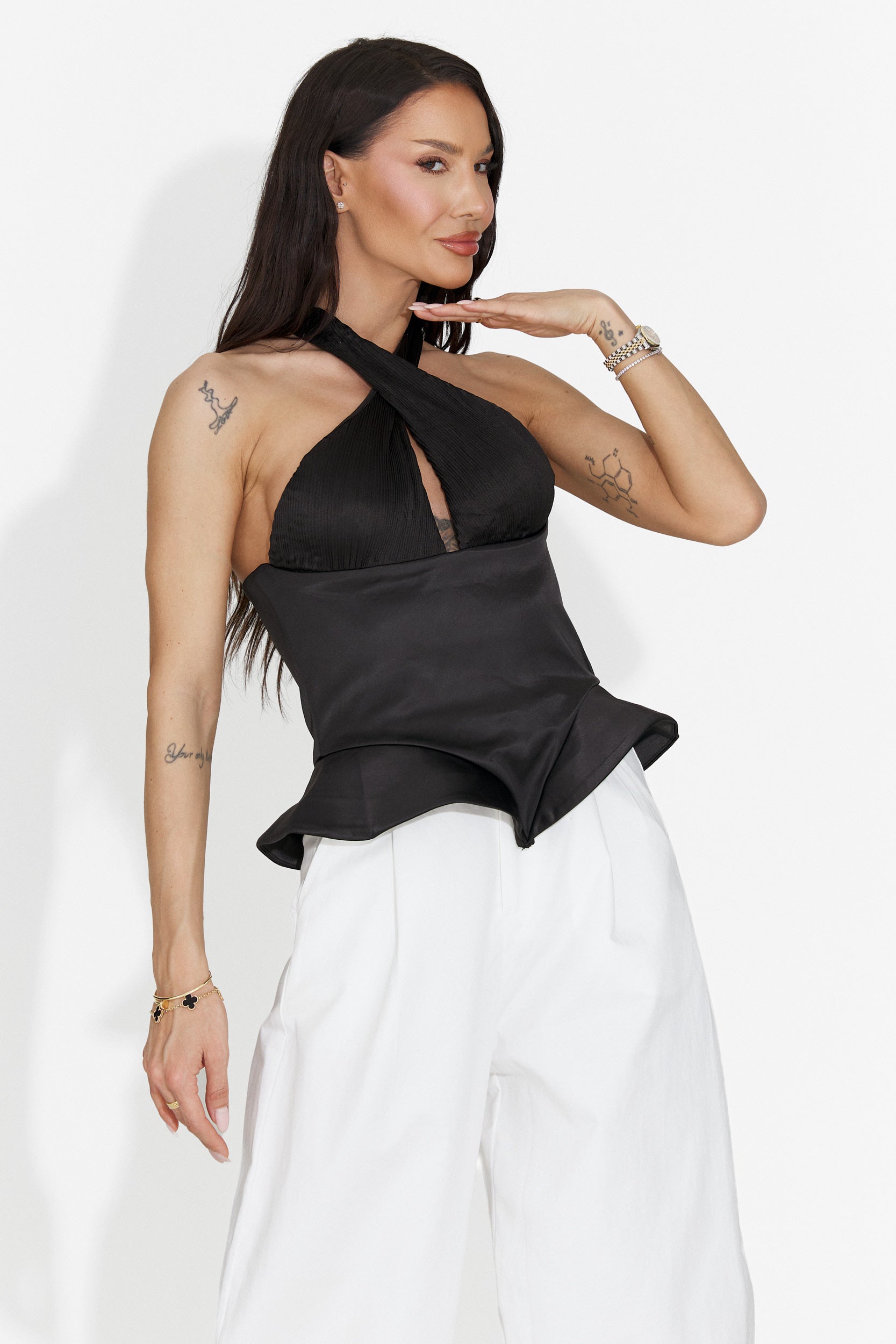 Elegant Black Gentalia Bogas Women's Corset