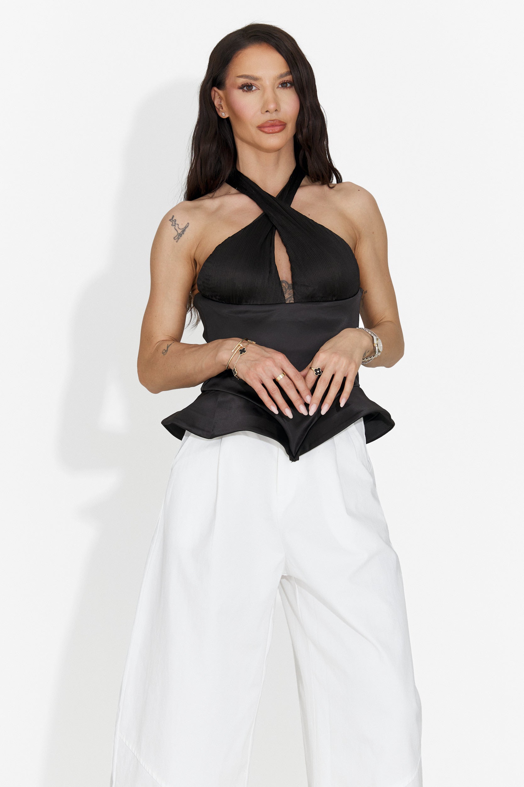 Elegant Black Gentalia Bogas Women's Corset