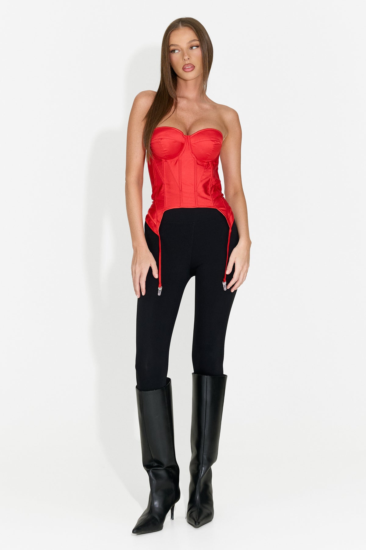 Elegantes Damenkorsett rot Storas Bogas