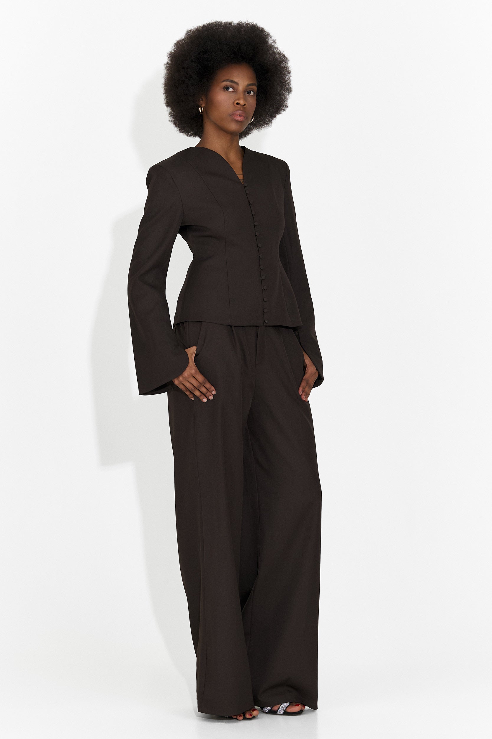 Elegant black pantsuit Jayne Bogas