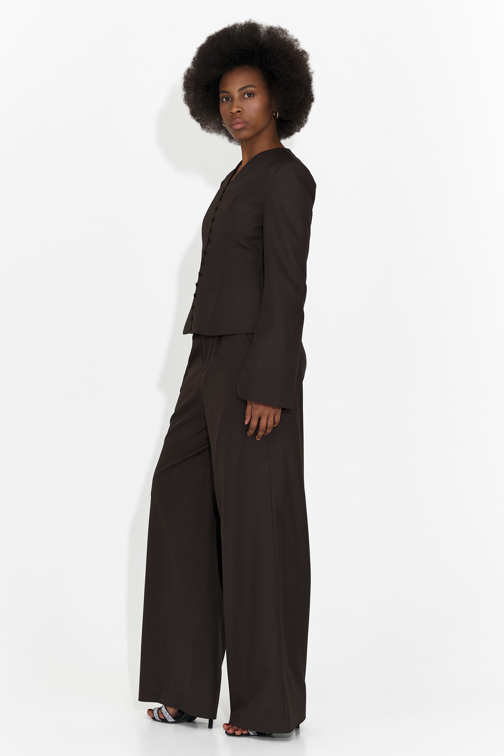 Elegant black pantsuit Jayne Bogas
