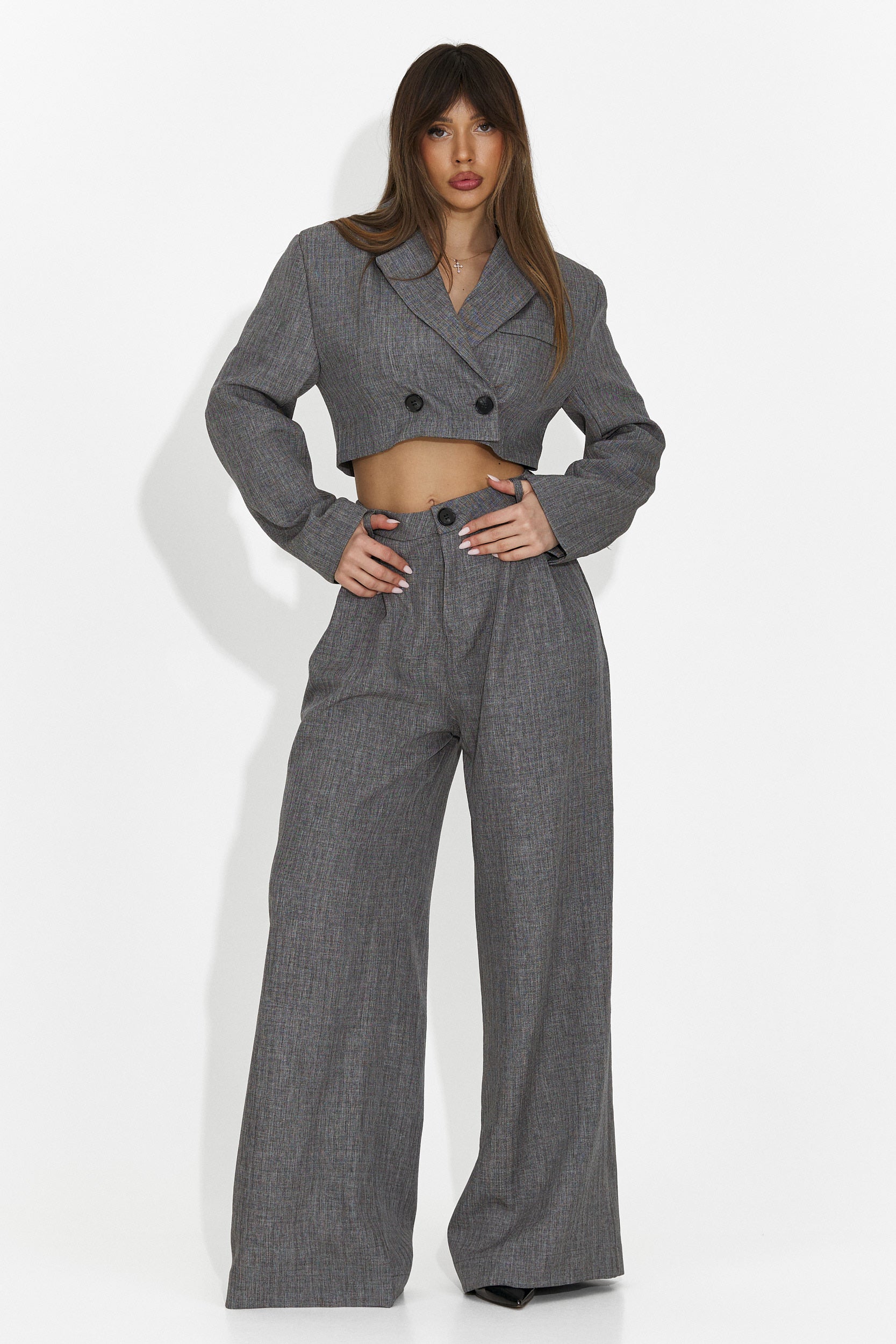 Eleganter grauer Damenanzug Danetia Bogas