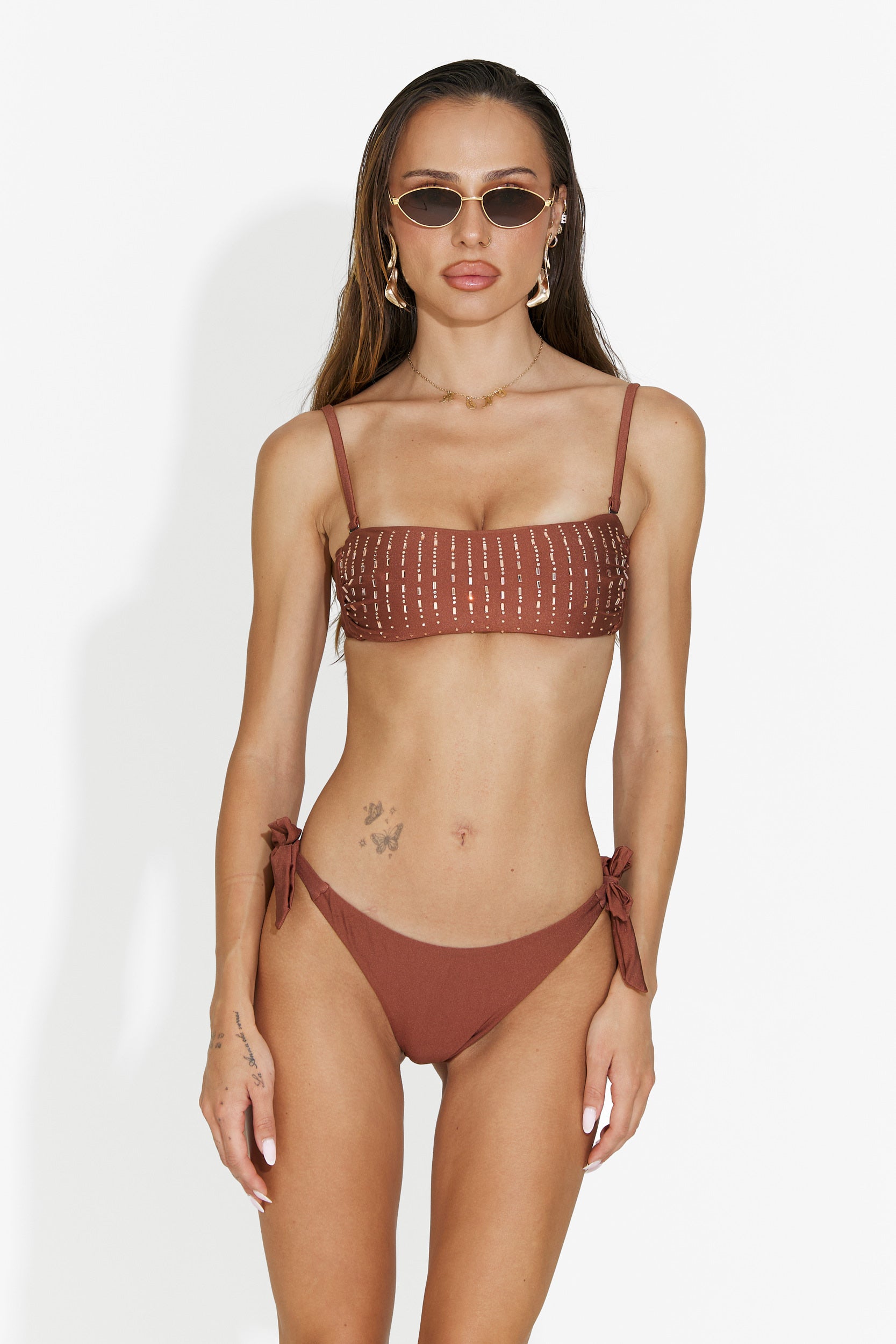 Two-piece brown swimsuit Zoltans Bogas