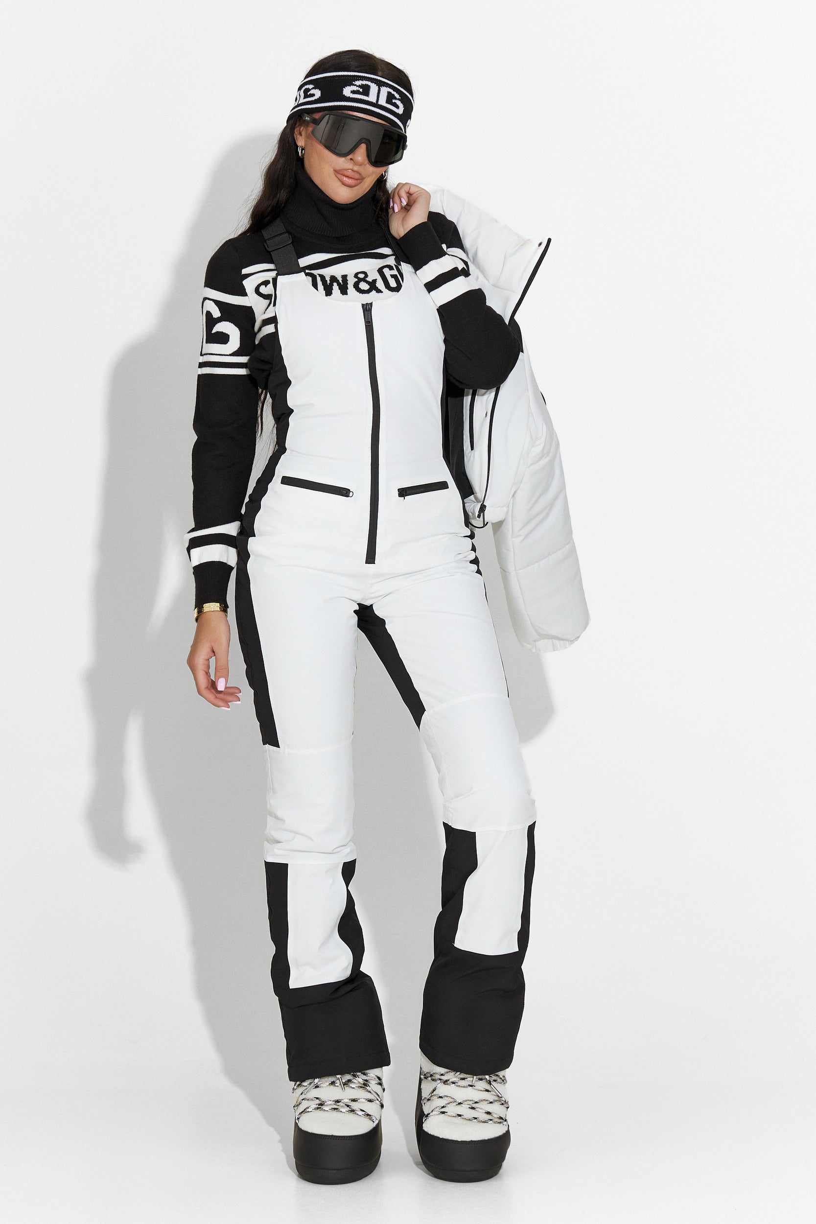 Λευκή casual στολή σκι Camelay Bogas