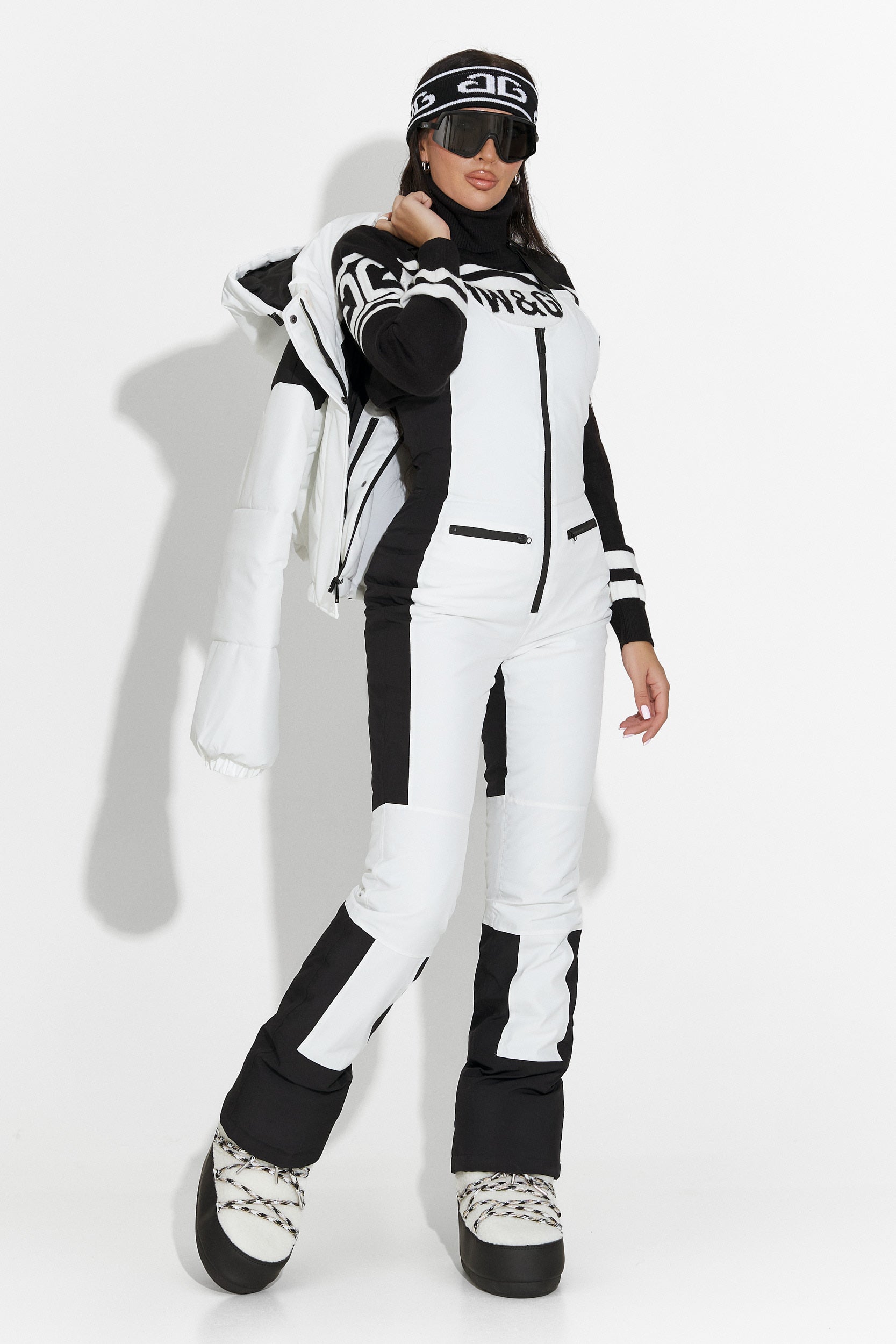 Λευκή casual στολή σκι Camelay Bogas