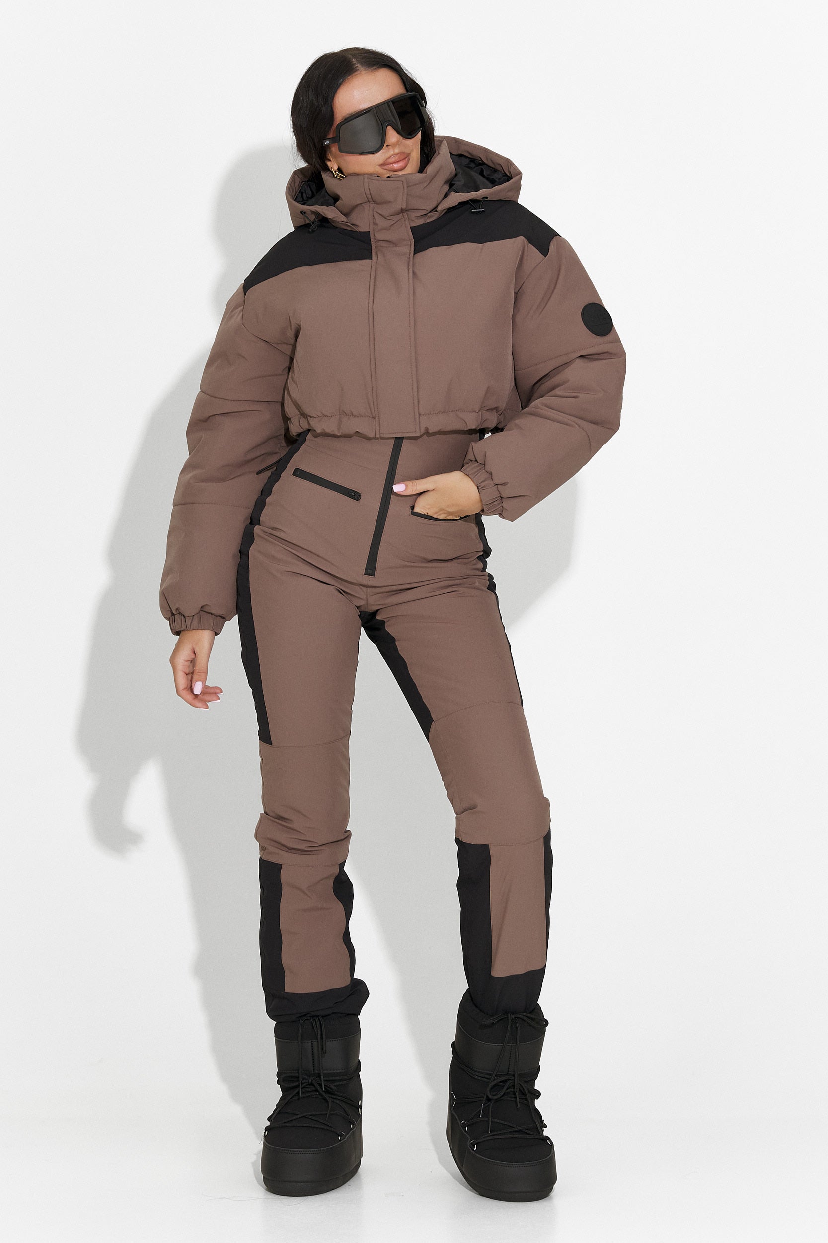 Combinaison de ski décontractée marron Camelay Bogas