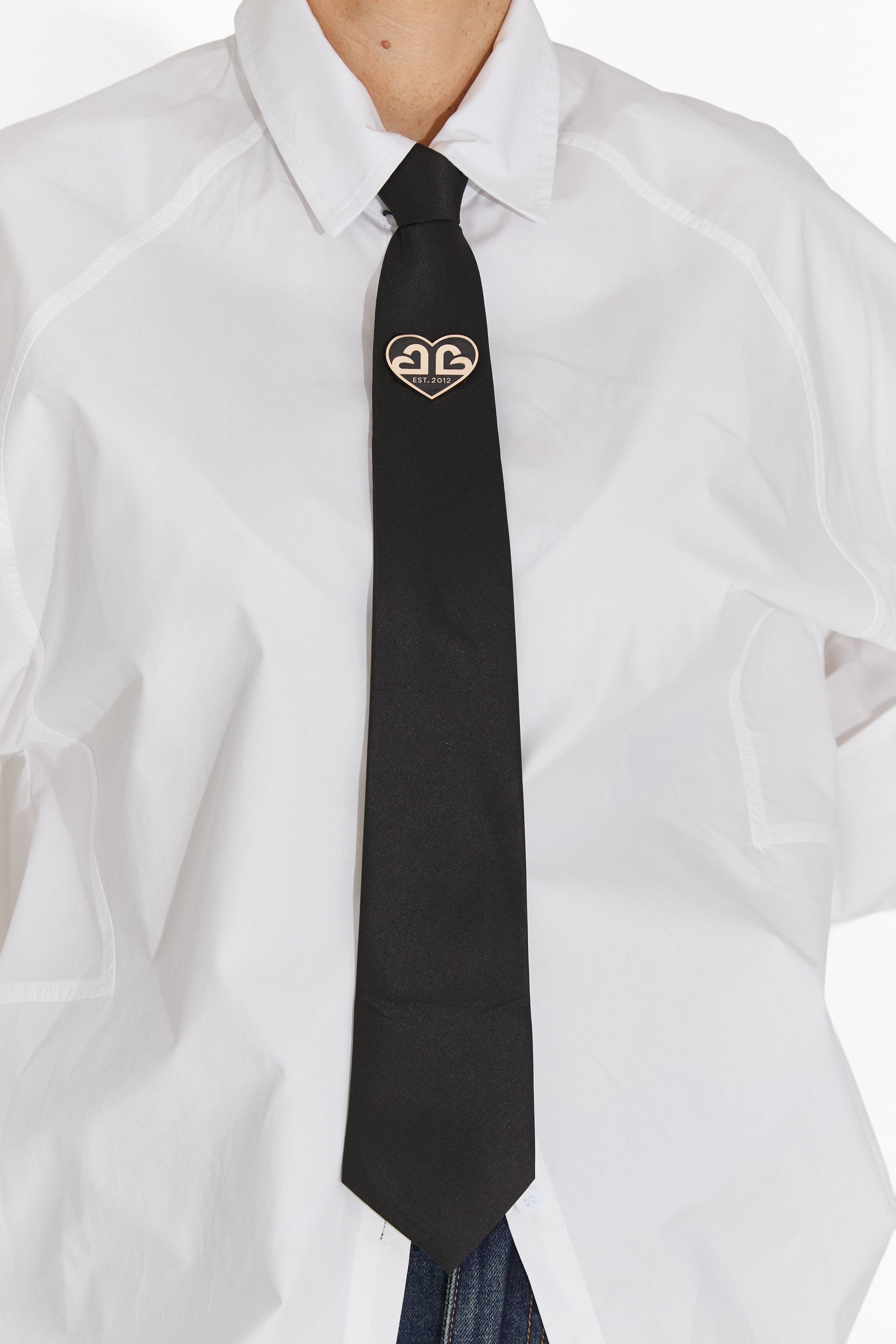 Elegant women's tie in gold and black Enania Bogas