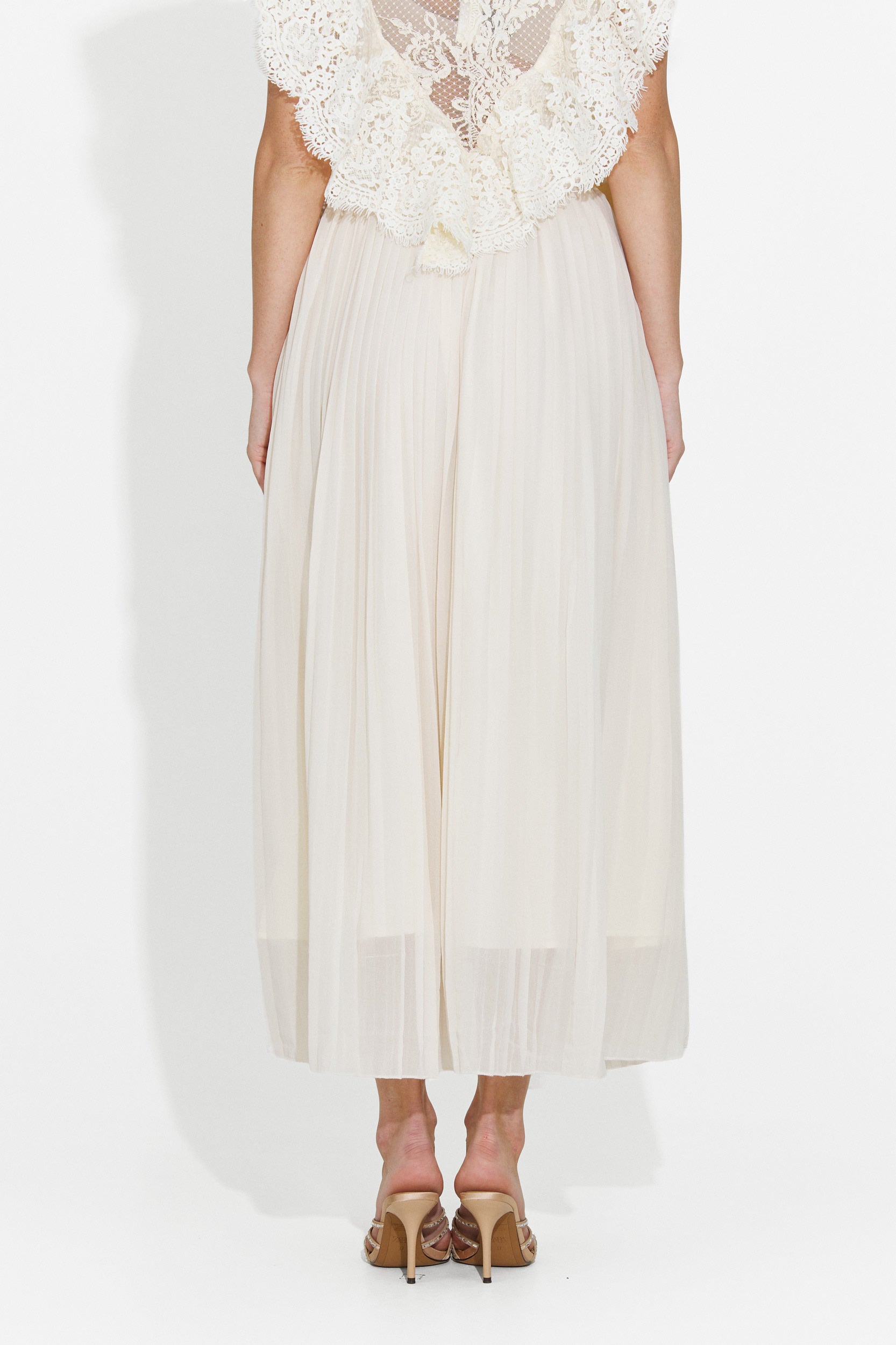 Beige casual women's skirt Jioana Bogas