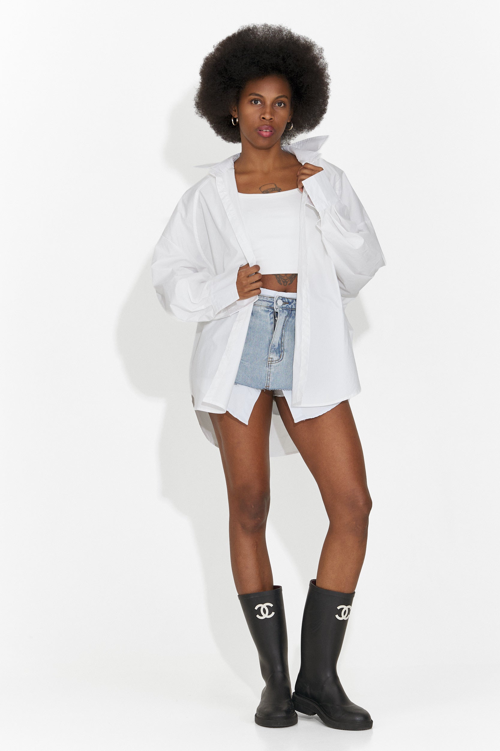 Blå damkjol för vardagsbruk Iustina Bogas