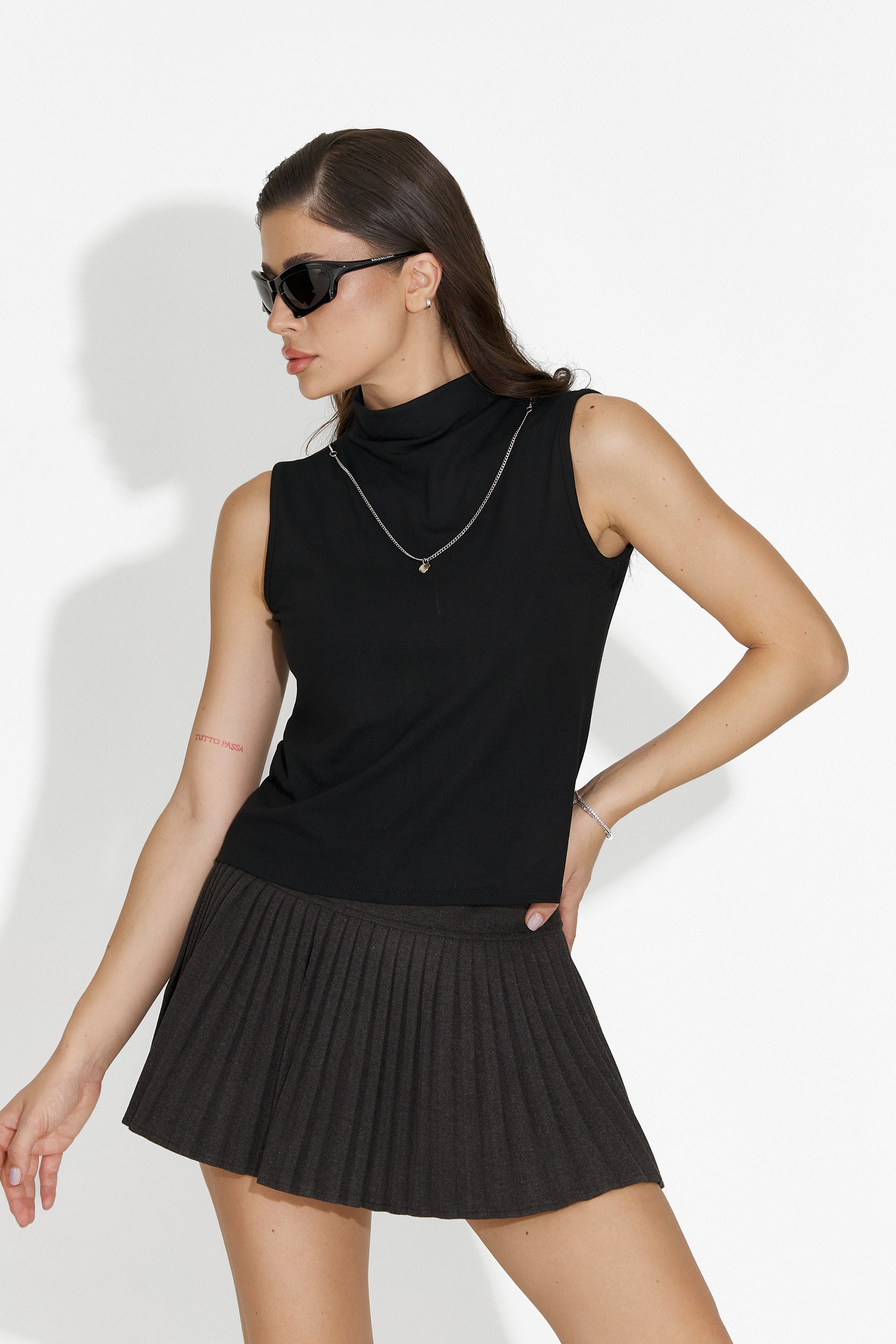 Nivara Bogas Casual Grey Ladies Skirt