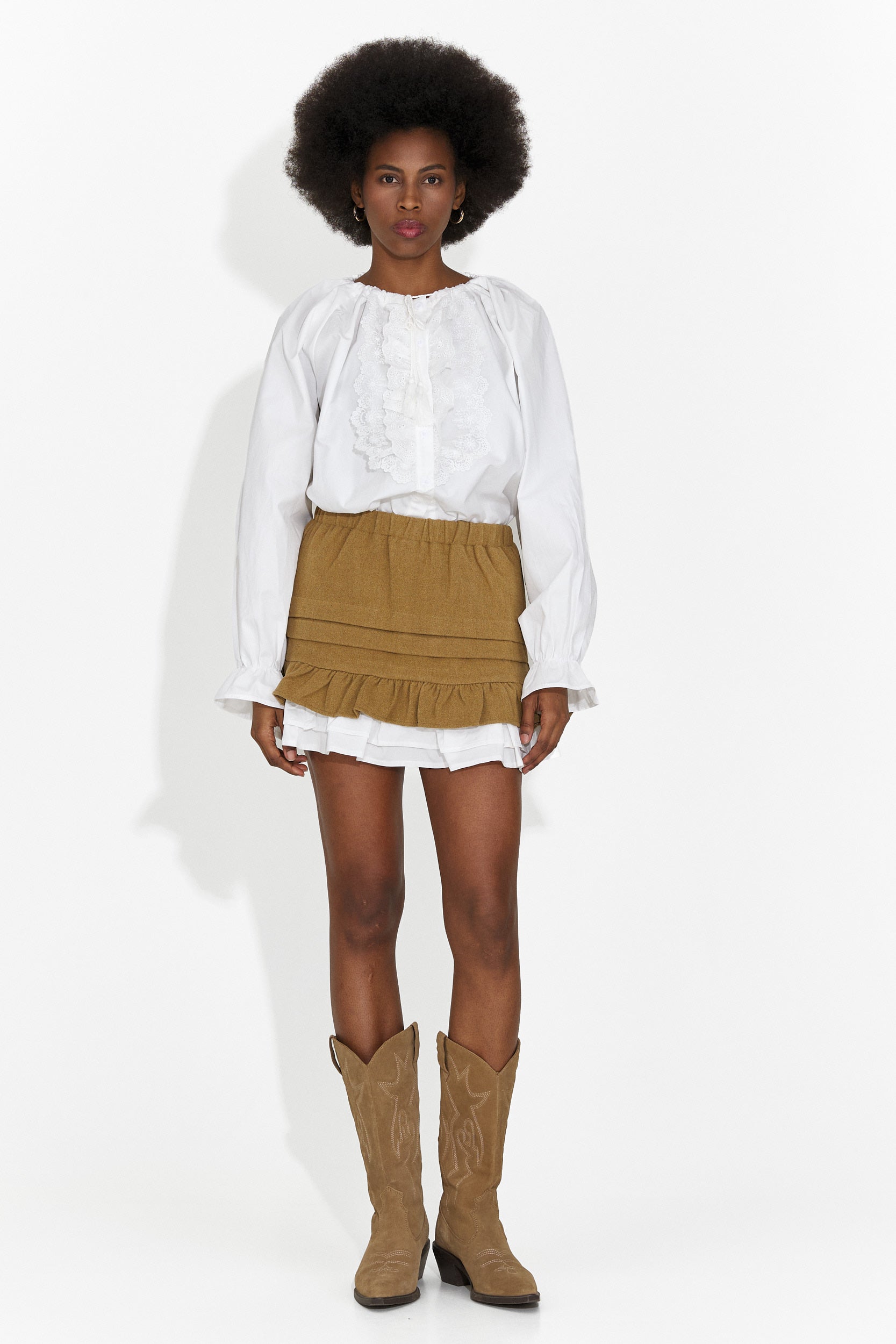 Damenrock casual braun Helenia Bogas