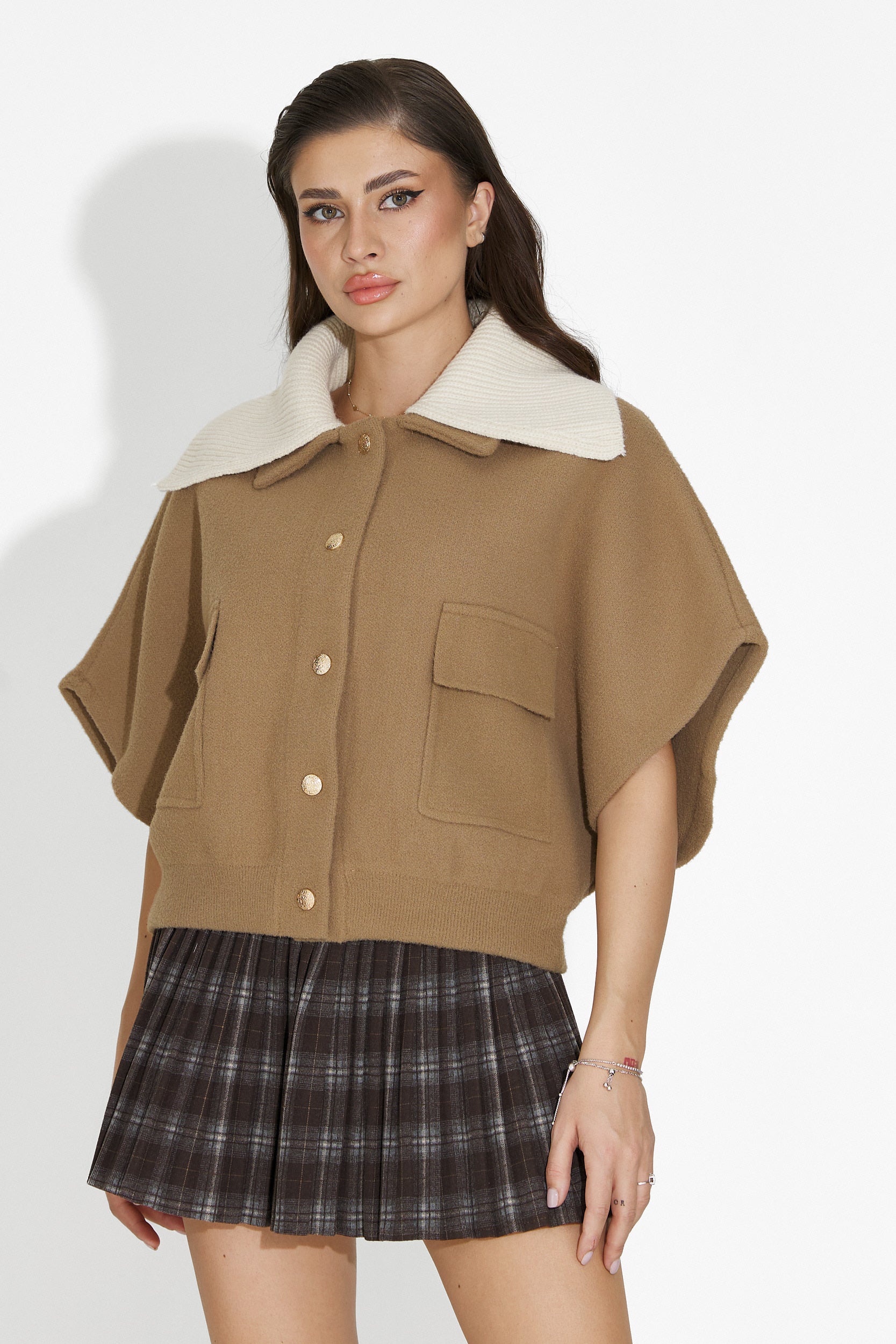 Brun casual damkjol Selvaris Bogas