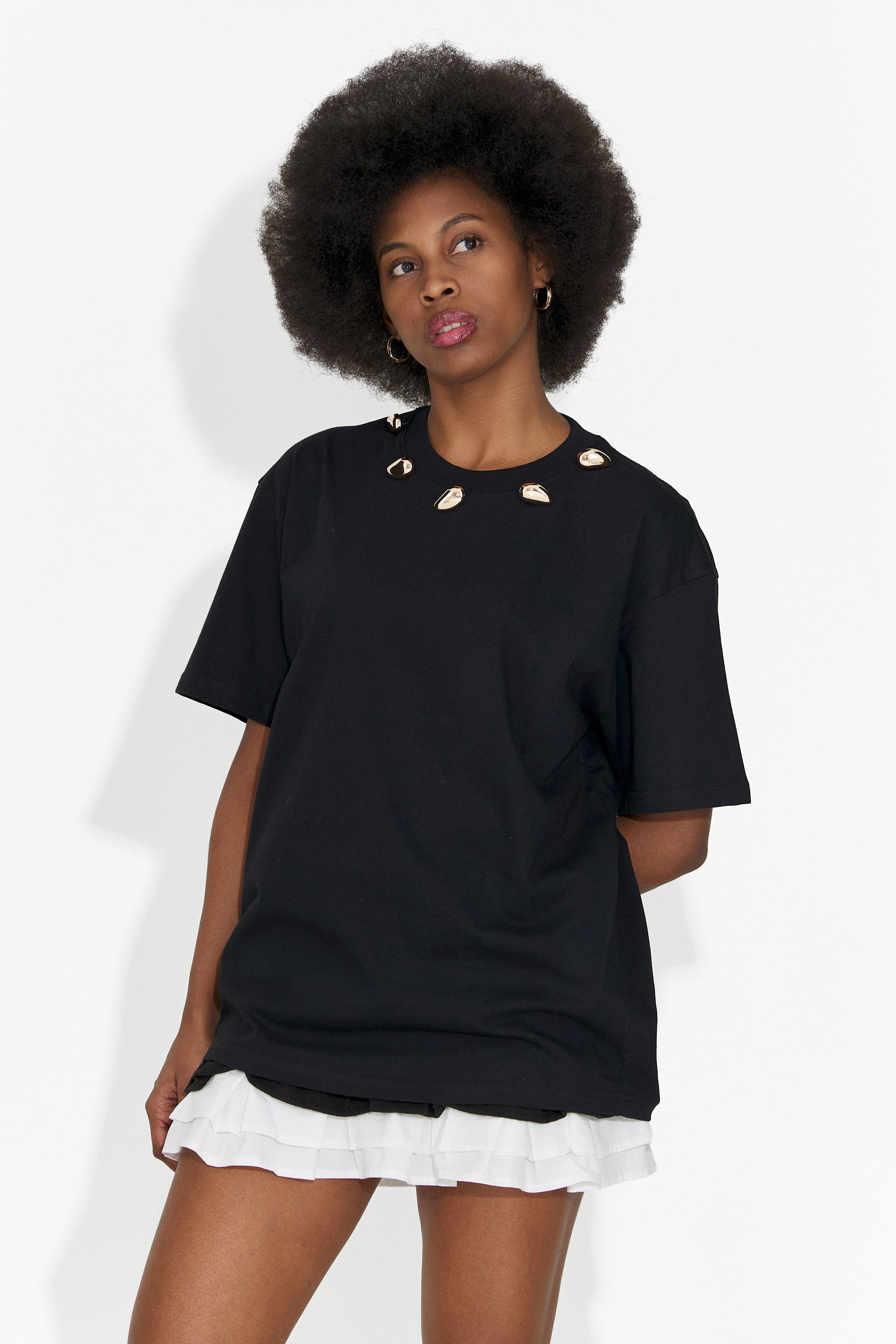 Černá ležérní sukně pro ženy od Helenia Bogas