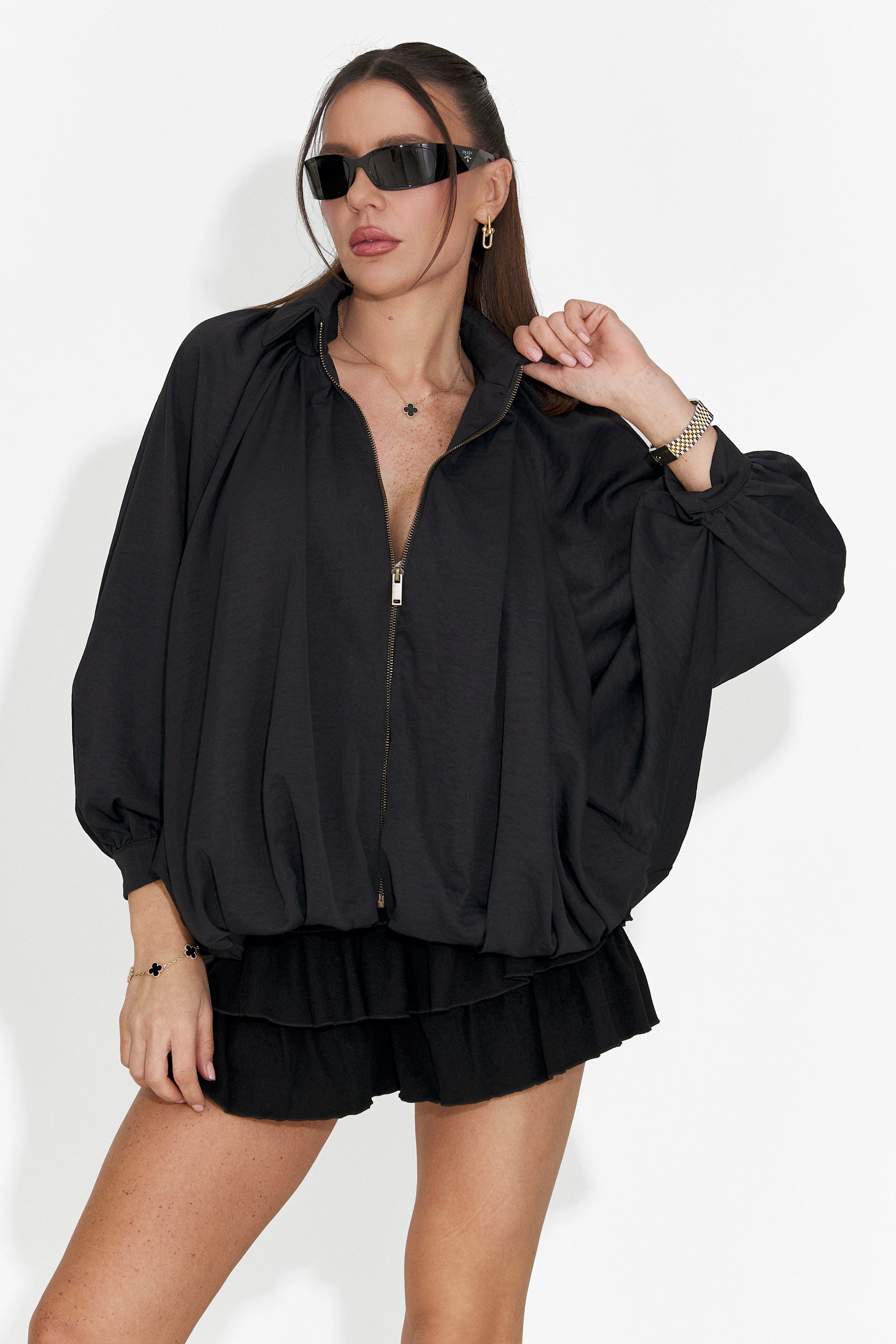 Falda negra casual para mujer Nathaly Bogas