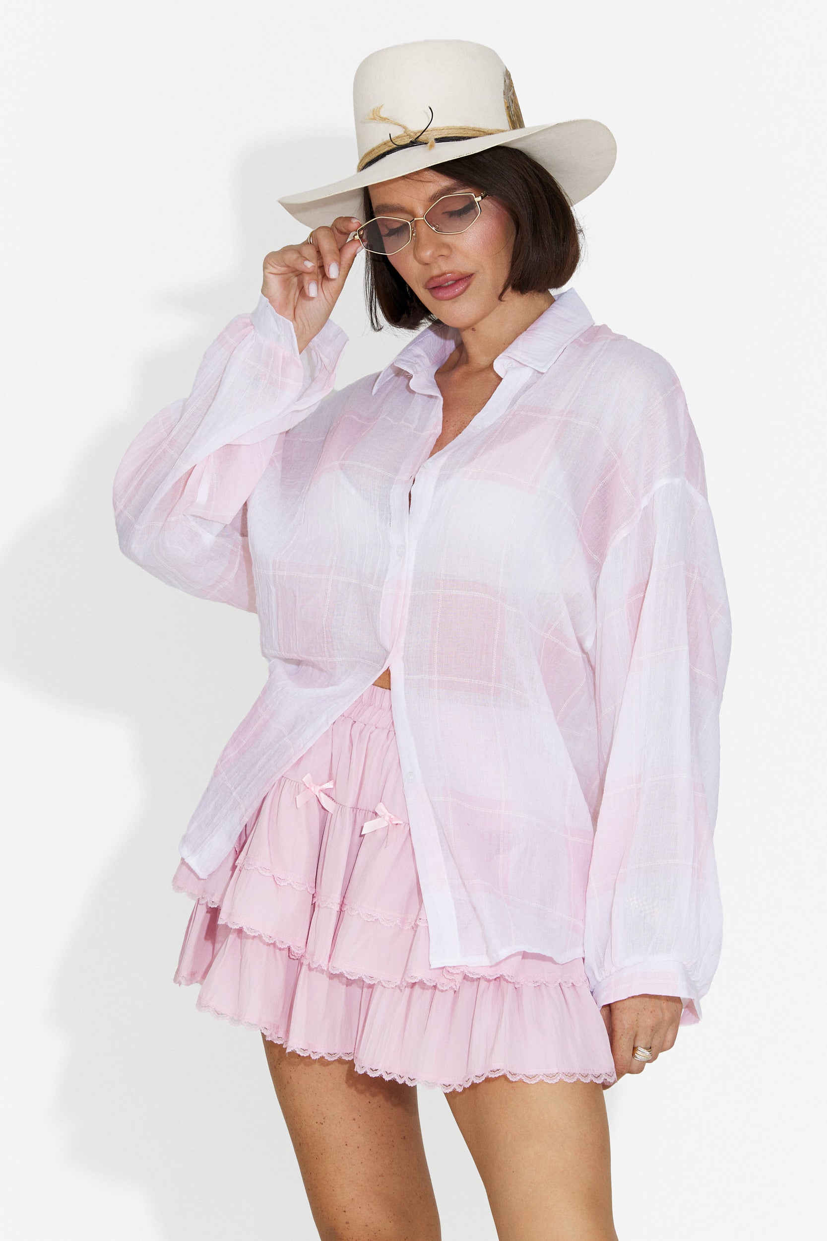 Lässiger rosa Rock für Frauen Ysucle Bogas